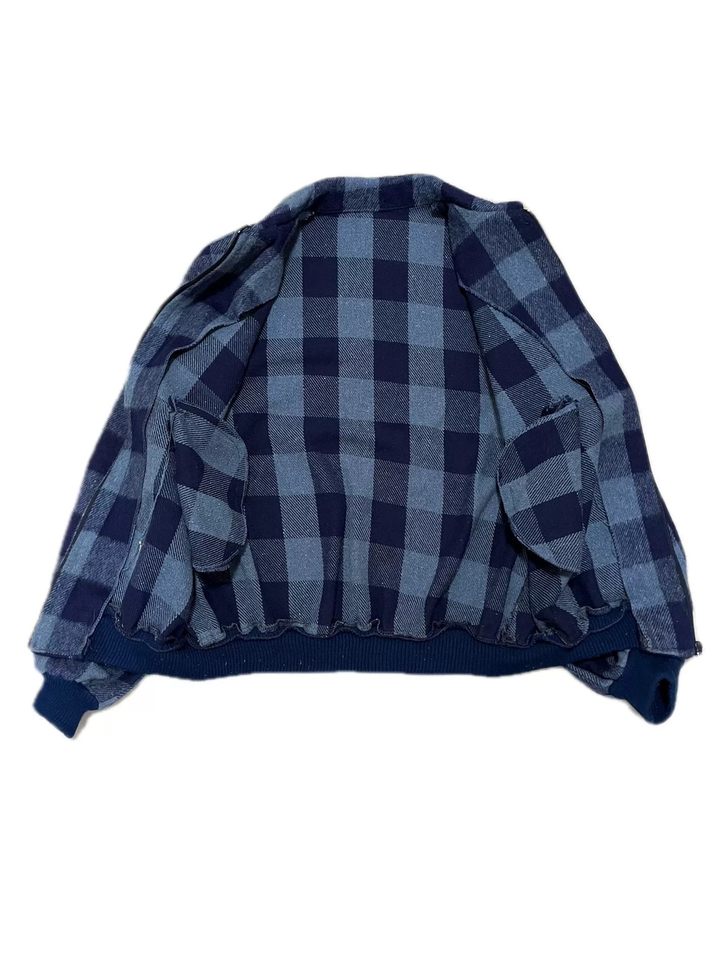 Vintage 80s Vintage Blue Plaid Wool Jacket Size US M / EU 48-50 / 2 - 3 Thumbnail