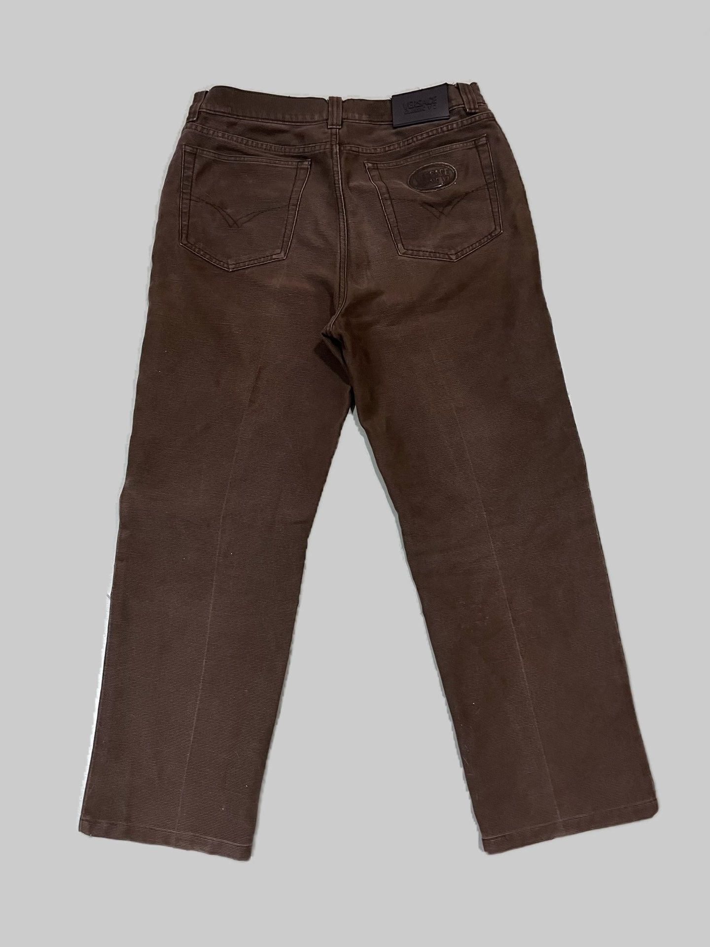 Vintage Vintage Versace Straight-Leg Pants Size US 33 - 2 Thumbnail