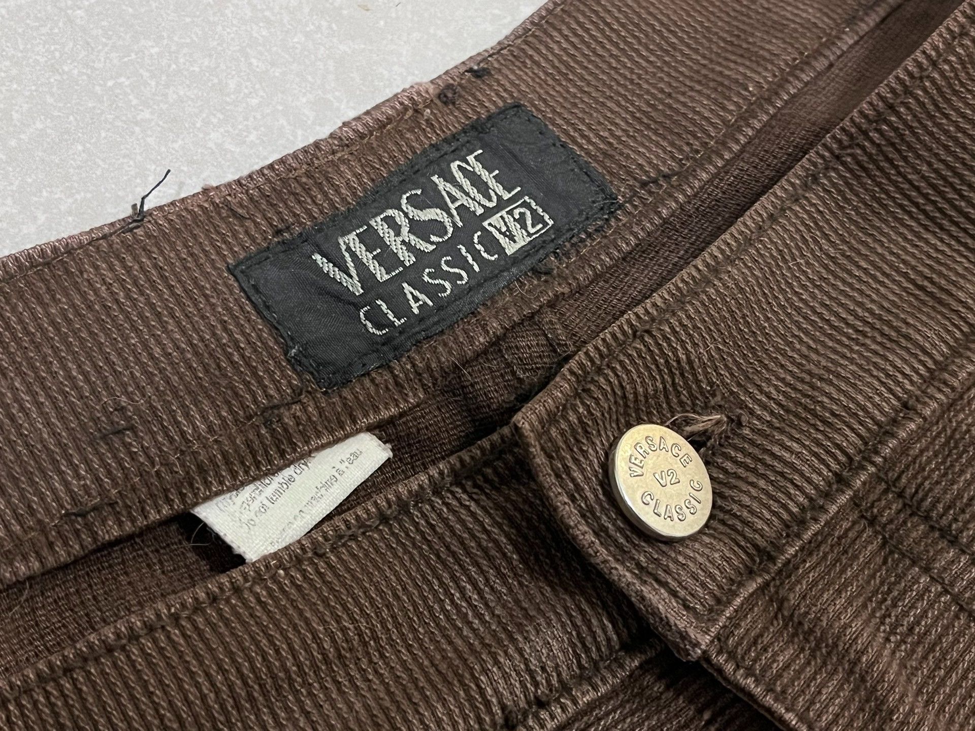 Vintage Vintage Versace Straight-Leg Pants Size US 33 - 4 Thumbnail