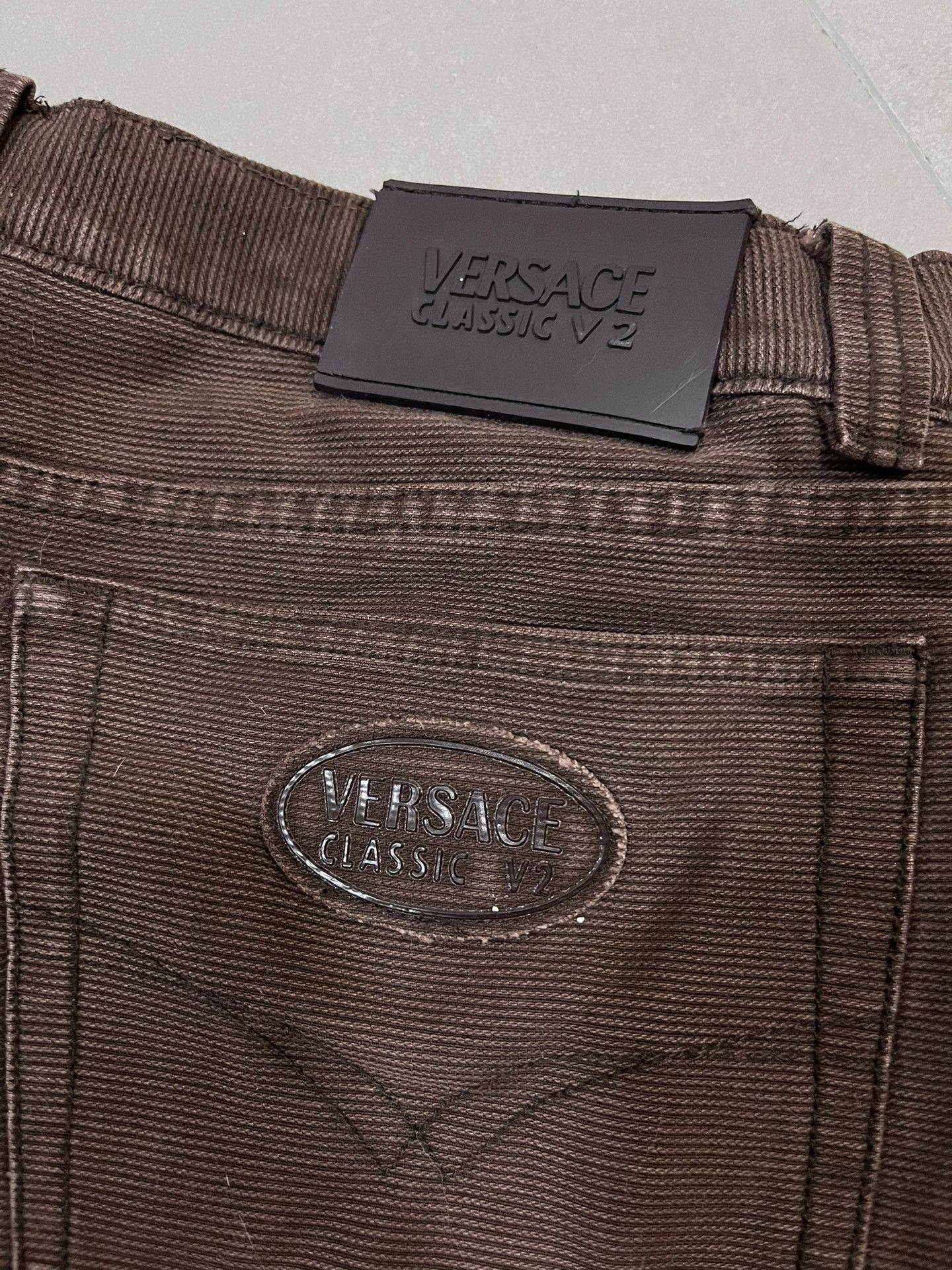 Vintage Vintage Versace Straight-Leg Pants Size US 33 - 6 Thumbnail