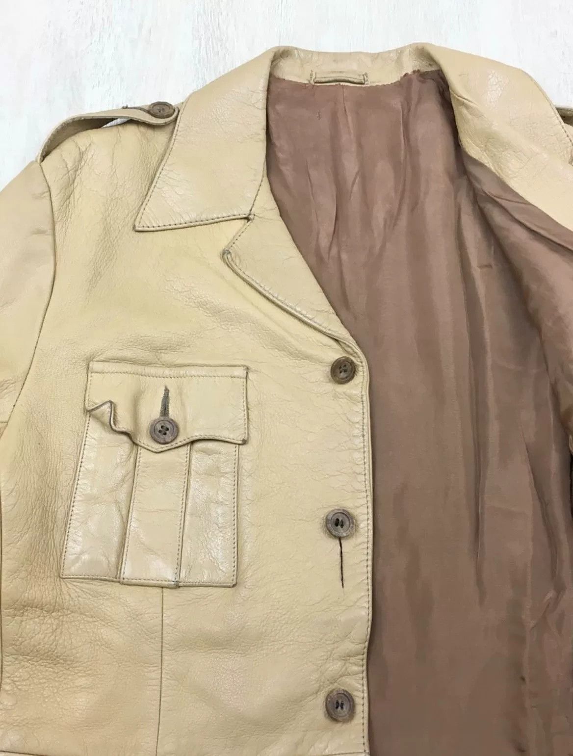 Vintage 70s 80s Vintage Leather Hunting Jacket Size US M / EU 48-50 / 2 - 3 Thumbnail