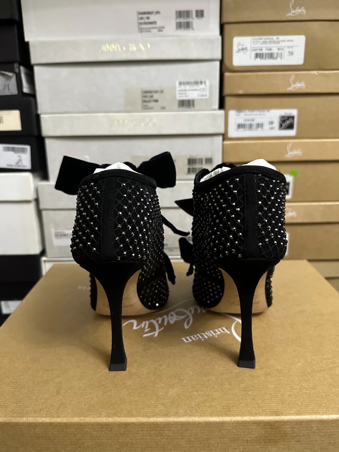 Jimmy Choo Jimmy Choo Velvet Bow High Heels Size US 8 / IT 38 - 3 Thumbnail