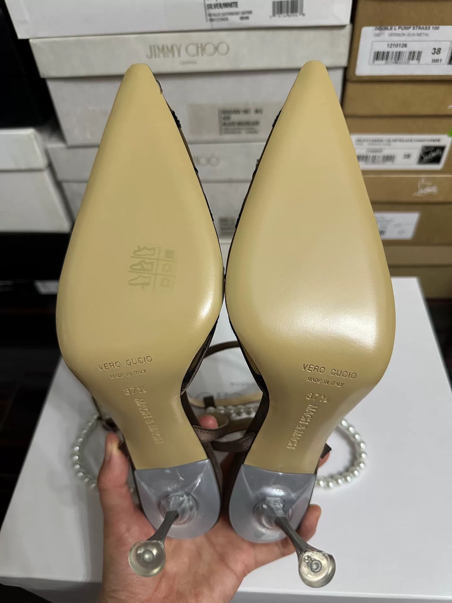 MACH & MACH MACH&MACH Bow High Heels Size US 6.5 / IT 36.5 - 7 Thumbnail