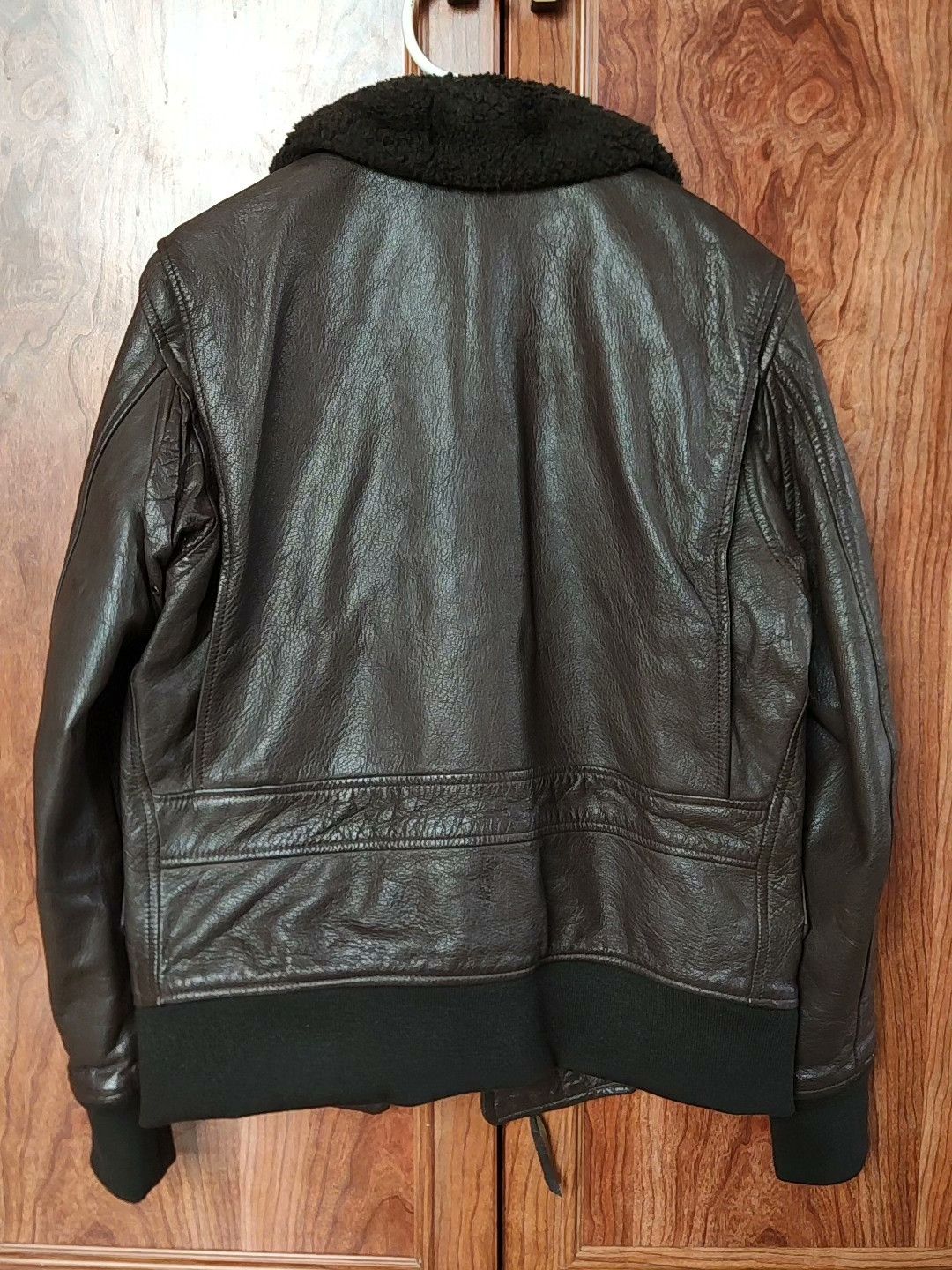 Gold And Wood Golden Thread Brill Bros G1 Leather Jacket Size US M / EU 48-50 / 2 - 2 Thumbnail
