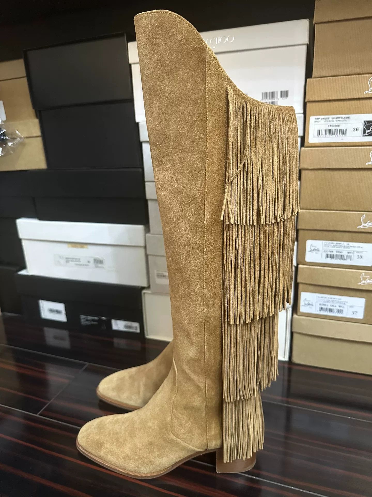 Christian Louboutin Christian Louboutin Knee-Length Boots Size 37 Size US 6 / IT 36 - 3 Thumbnail