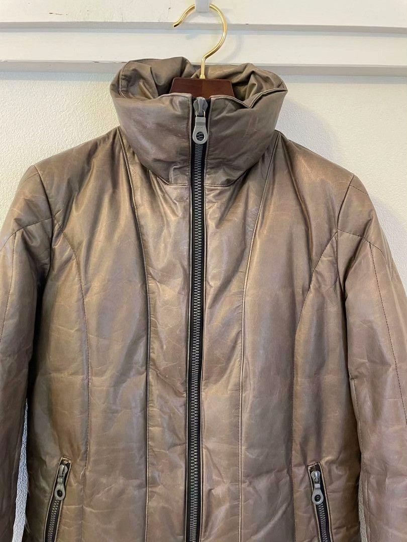 Isamu Katayama Backlash Backlash Leather Down Jacket Japan Made Size US M / EU 48-50 / 2 - 3 Thumbnail