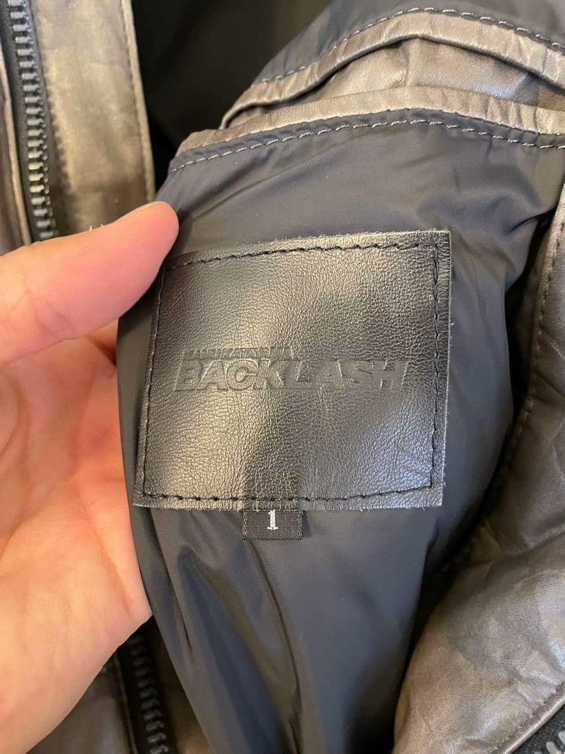 Isamu Katayama Backlash Backlash Leather Down Jacket Japan Made Size US M / EU 48-50 / 2 - 5 Thumbnail