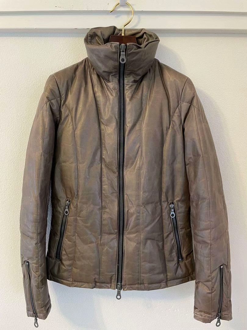 Isamu Katayama Backlash Backlash Leather Down Jacket Japan Made Size US M / EU 48-50 / 2 - 2 Thumbnail