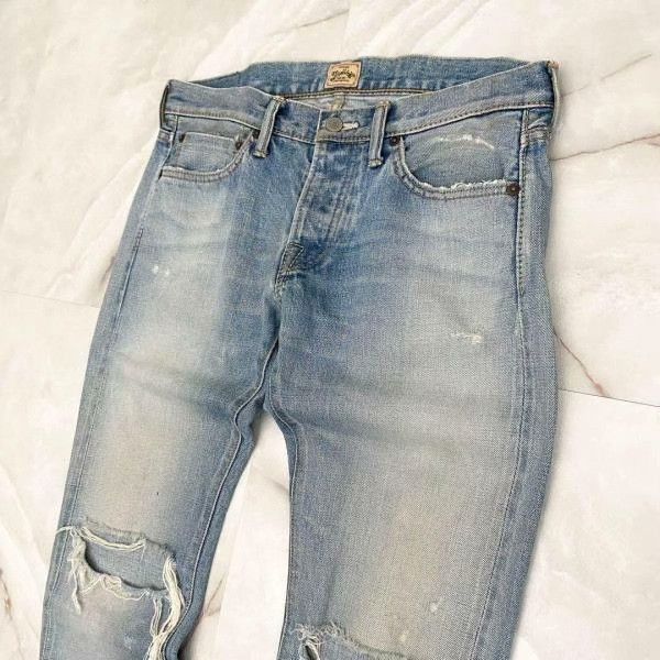 Marblesoda MARBLES Crash Denim Damage Jeans Japan Size US 31 - 2 Thumbnail