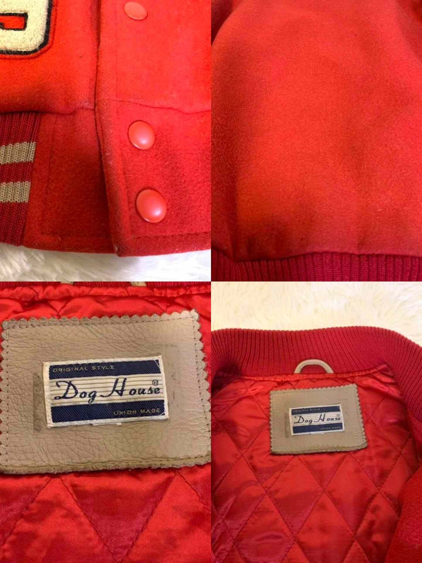 Other Dog House Baseball Jacket Cow Leather Sleeves Size US M / EU 48-50 / 2 - 7 Thumbnail