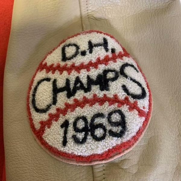 Other Dog House Baseball Jacket Cow Leather Sleeves Size US M / EU 48-50 / 2 - 3 Thumbnail