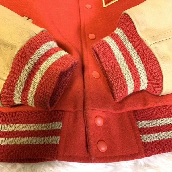 Other Dog House Baseball Jacket Cow Leather Sleeves Size US M / EU 48-50 / 2 - 4 Thumbnail