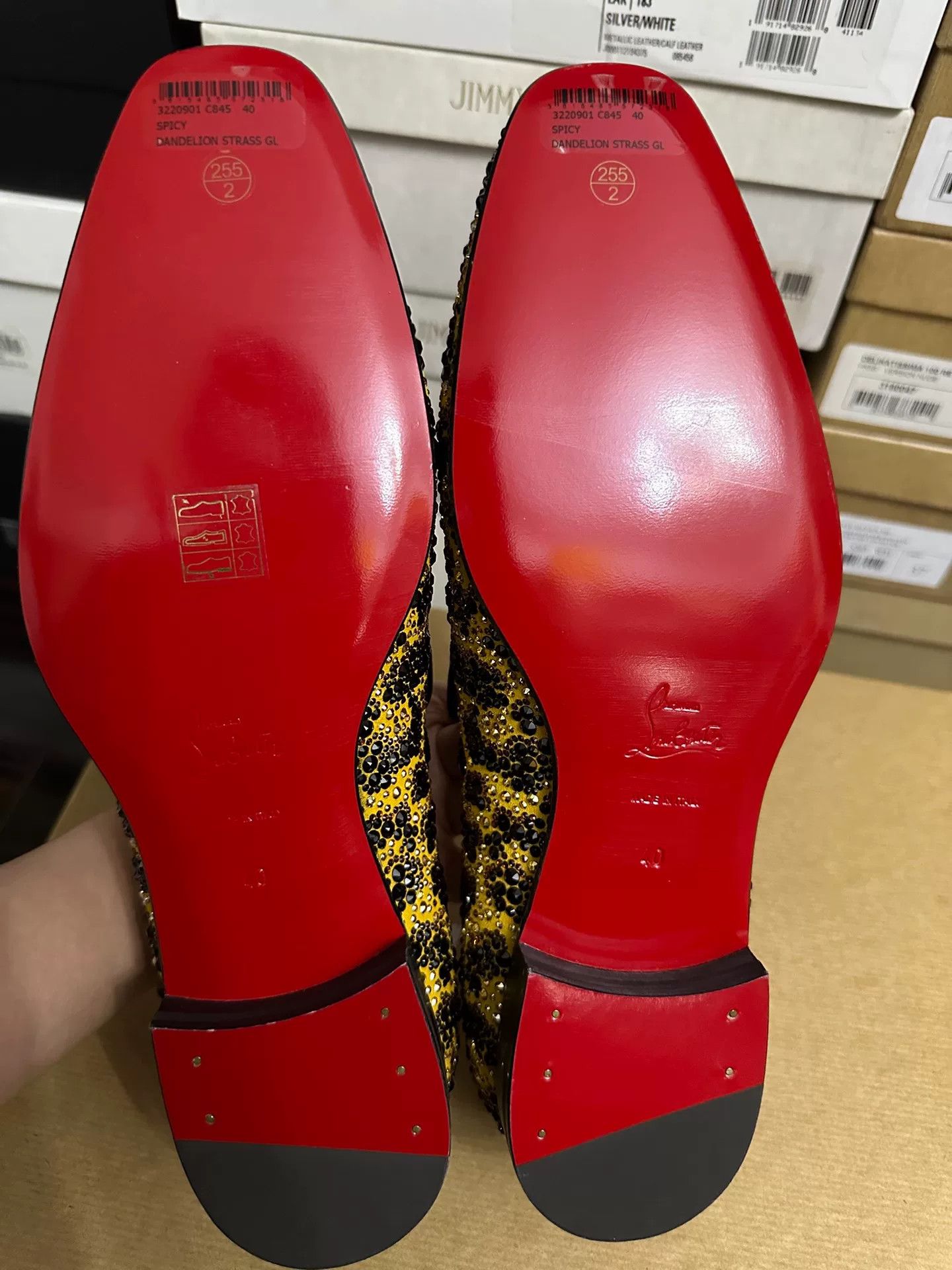 Christian Louboutin Christian Louboutin Men's Leopard Crystal Shoes Size US 7 / EU 40 - 7 Thumbnail