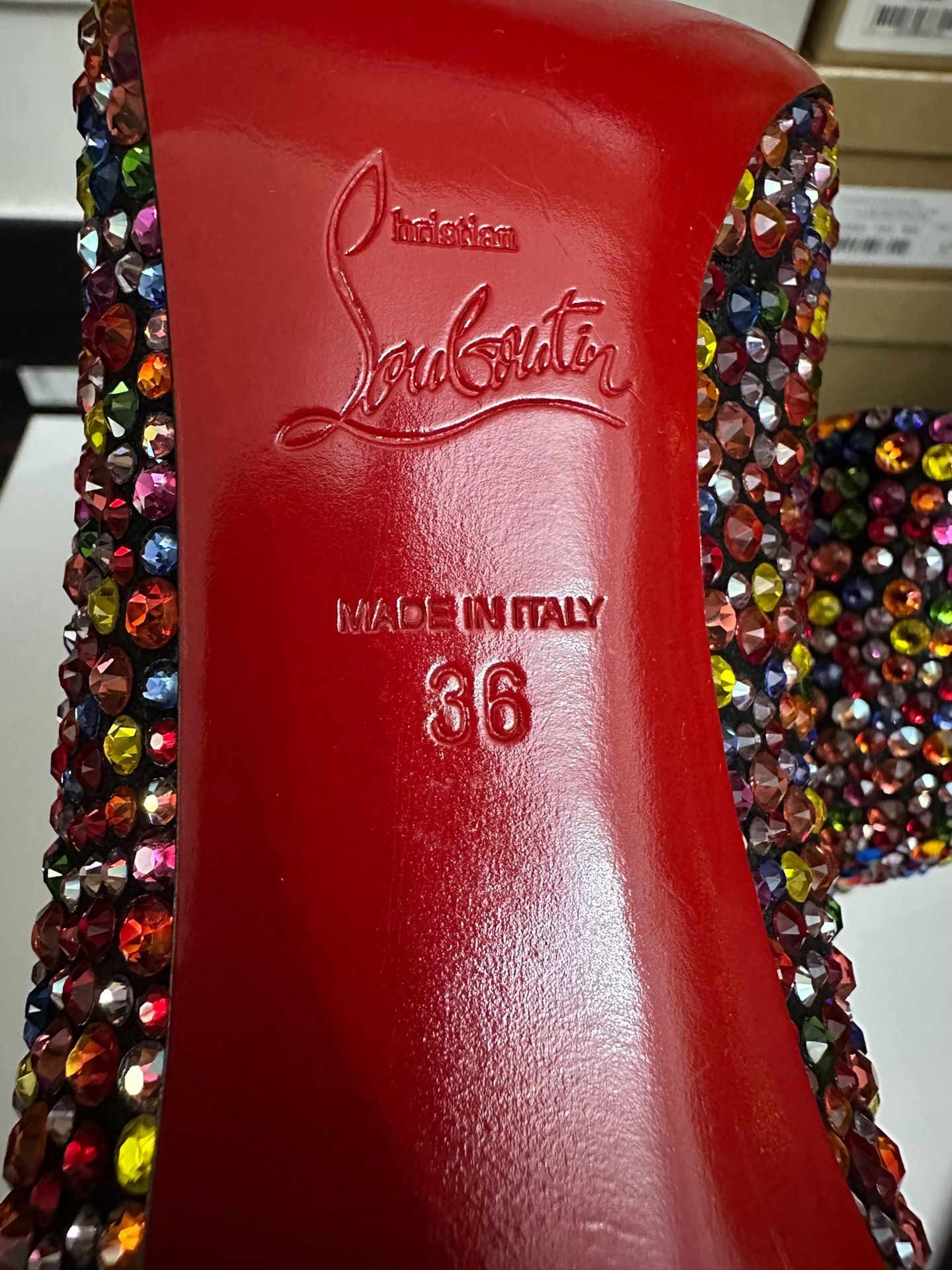 Christian Louboutin Christian Louboutin Crystal Embellished Heels Size US 5 / IT 35 - 8 Thumbnail