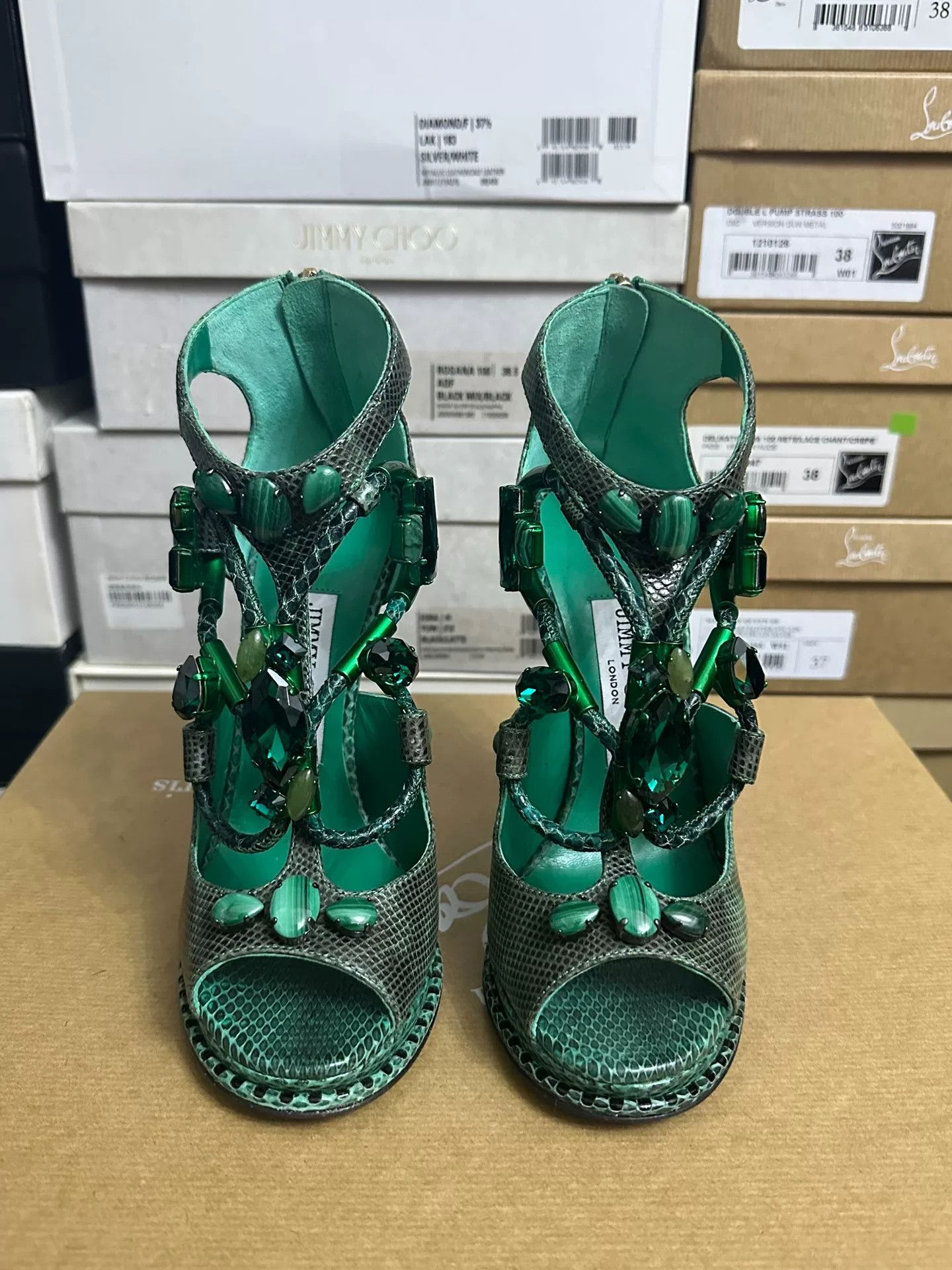 Jimmy Choo Jimmy Choo Emerald High Heels Size US 4 / IT 34 - 3 Thumbnail