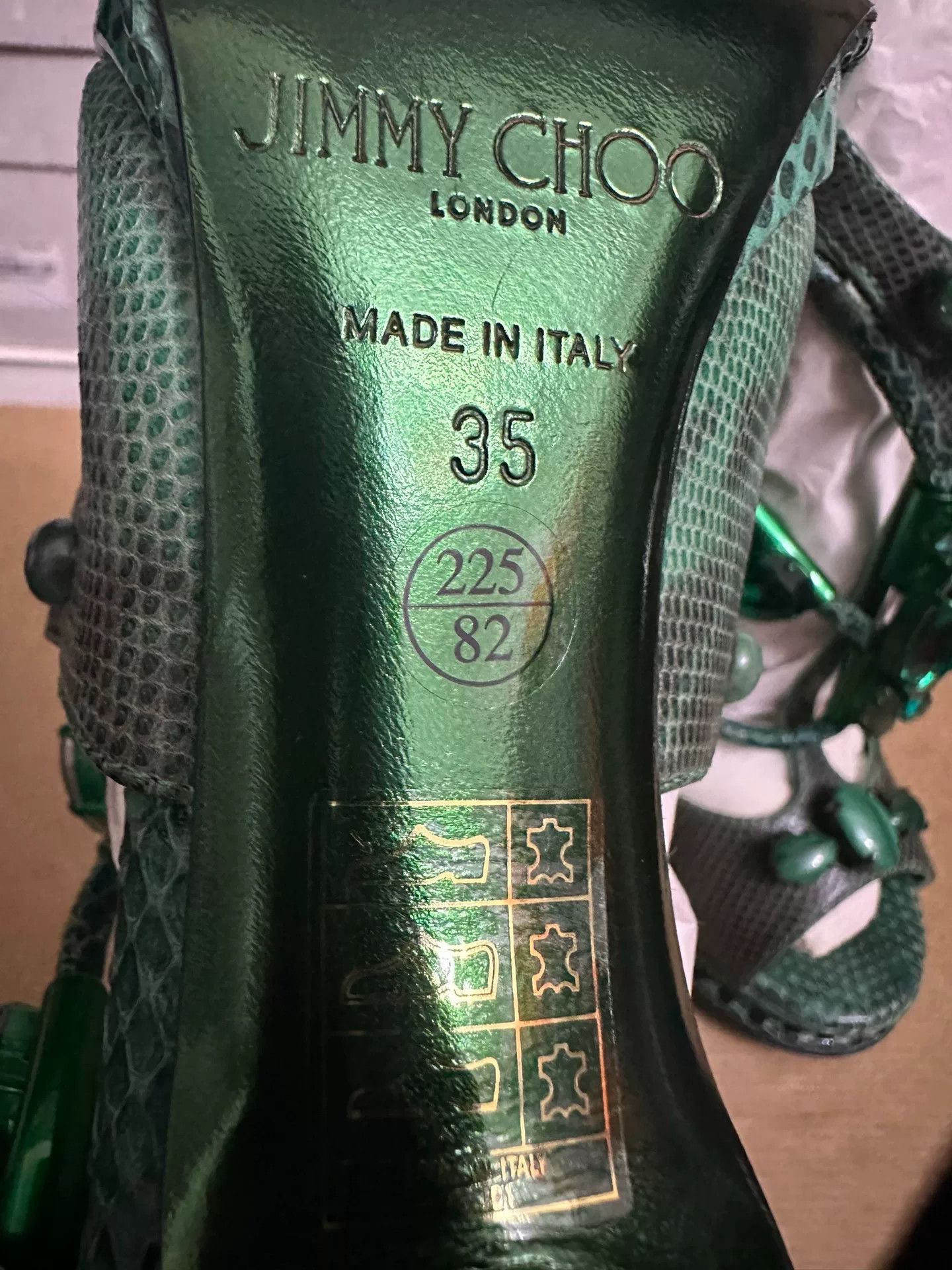 Jimmy Choo Jimmy Choo Emerald High Heels Size US 4 / IT 34 - 8 Thumbnail