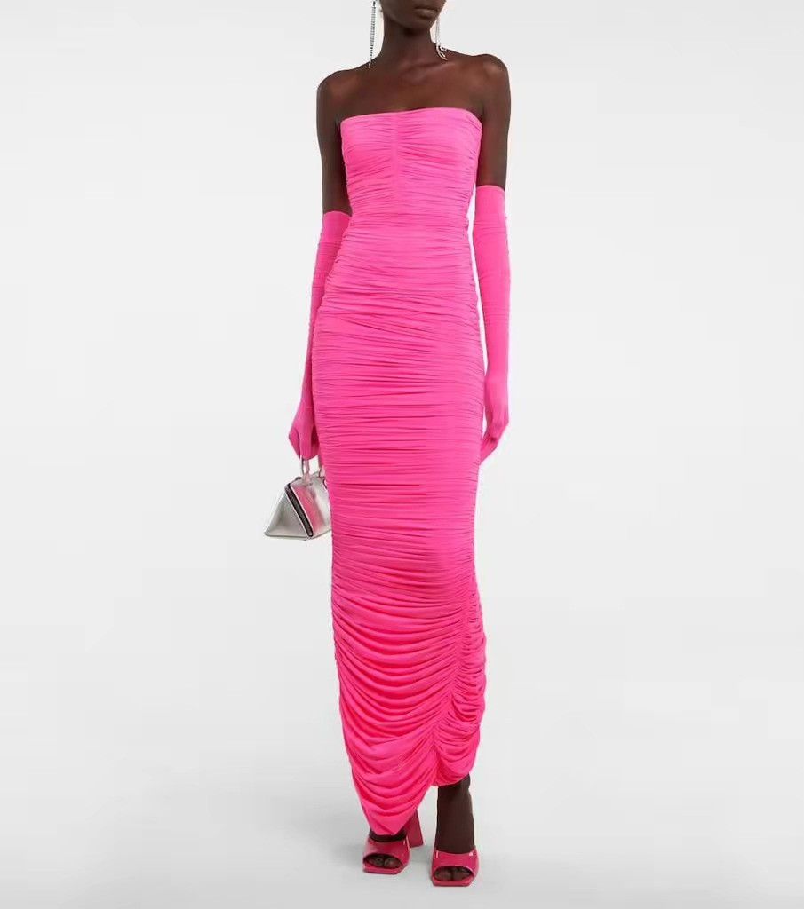 Alex Perry Alex Perry Strapless Ruched Maxi Dress Size S / US 4 / IT 40 - 7 Thumbnail
