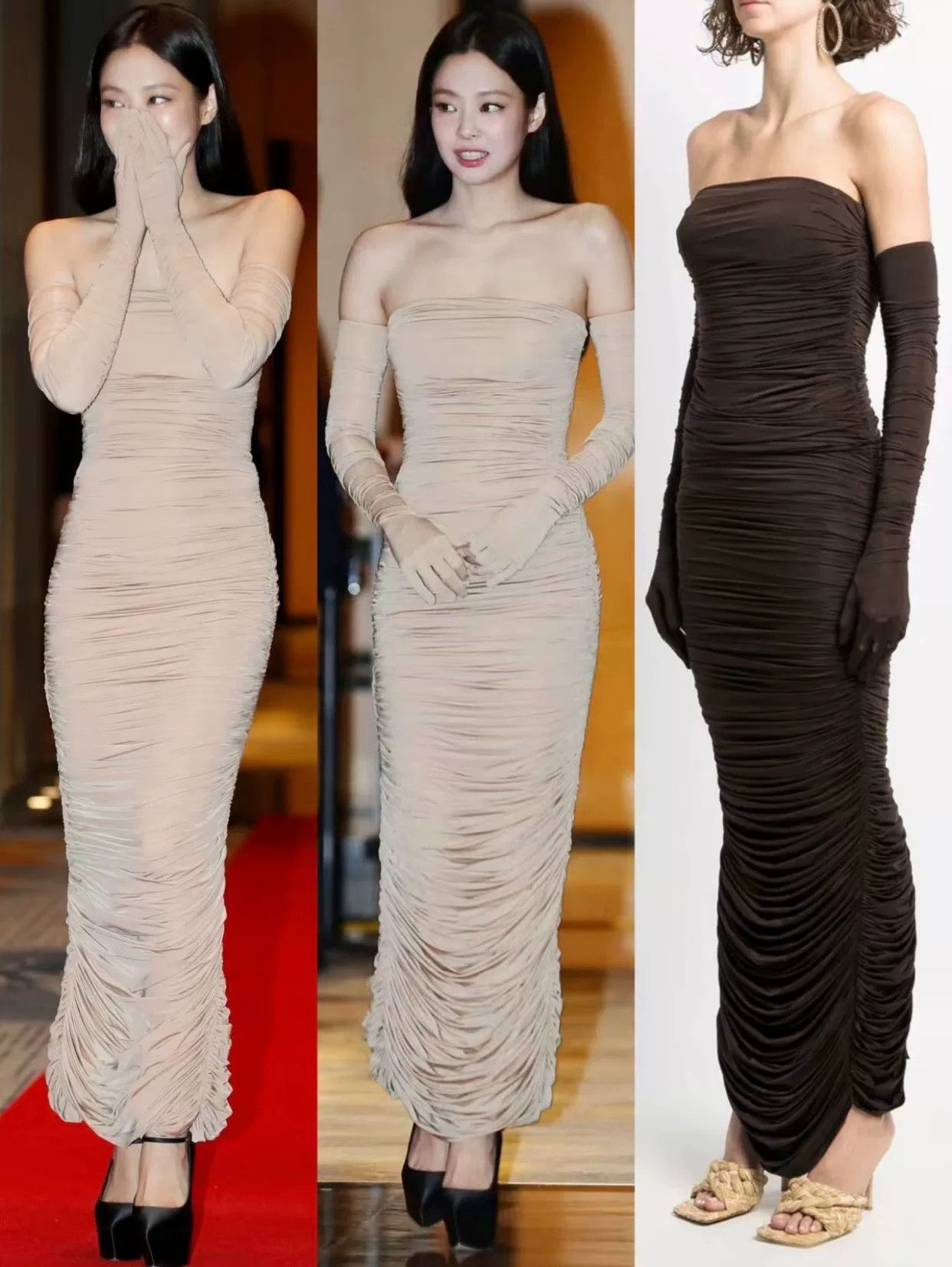 Alex Perry Alex Perry Strapless Ruched Maxi Dress Size S / US 4 / IT 40 - 6 Thumbnail