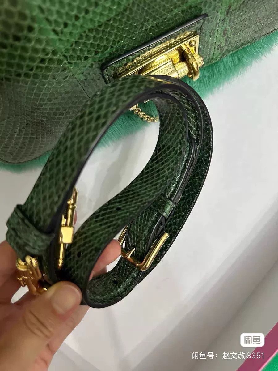 Dolce & Gabbana Dolce & Gabbana Snake Mink Handbag Size ONE SIZE - 8 Thumbnail
