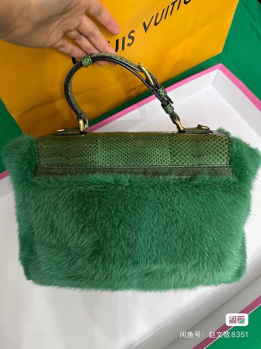 Dolce & Gabbana Dolce & Gabbana Snake Mink Handbag Size ONE SIZE - 2 Thumbnail