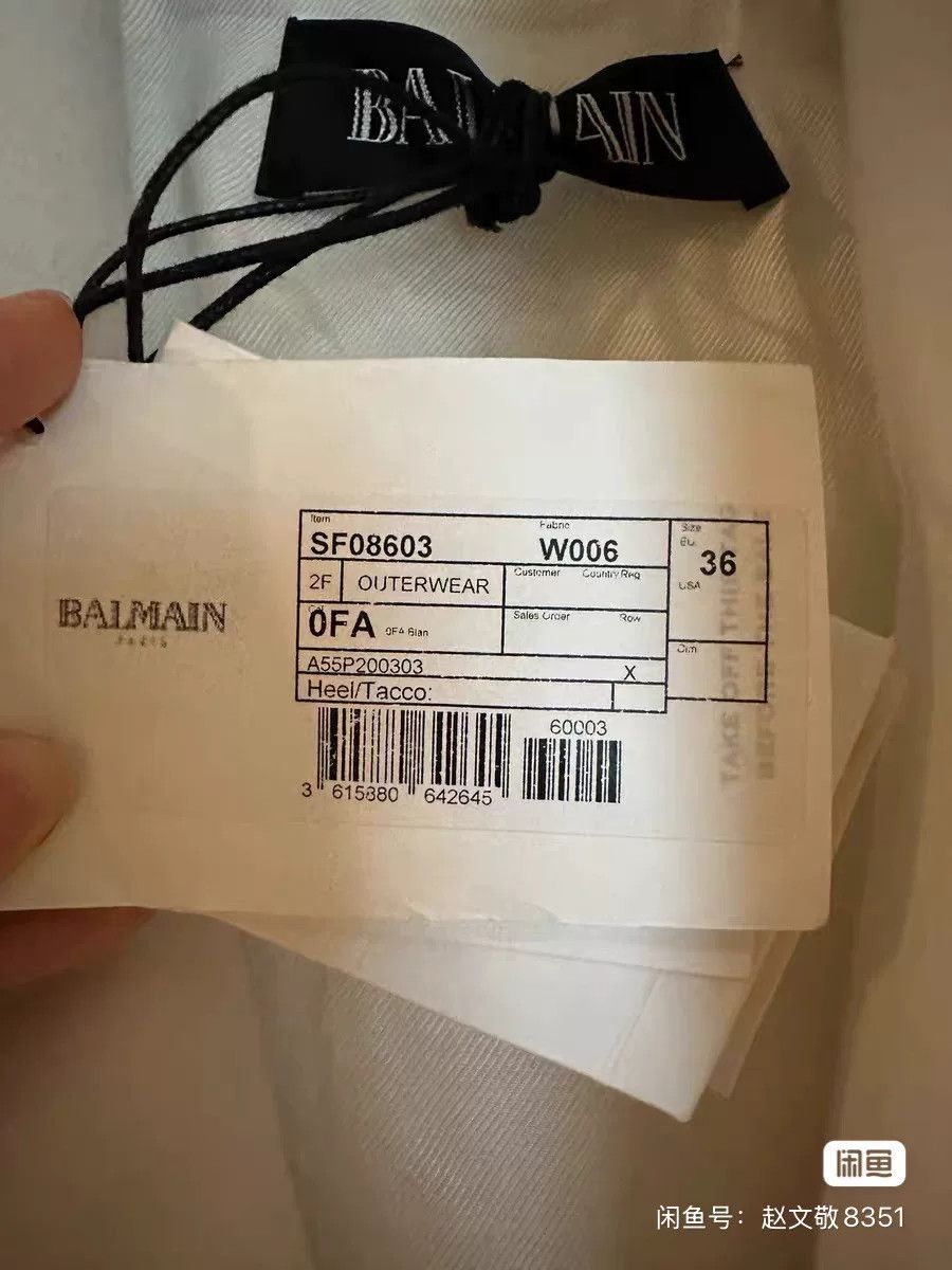 Balmain Balmain Runway White Cape Size S / US 4 / IT 40 - 5 Thumbnail