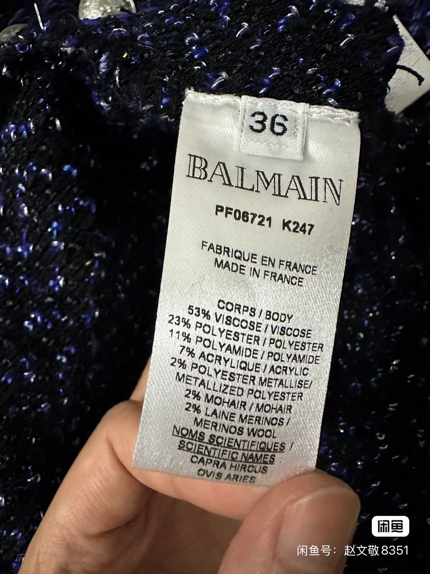 Balmain Balmain Authentic Dress Size F36 Size S / US 4 / IT 40 - 5 Thumbnail