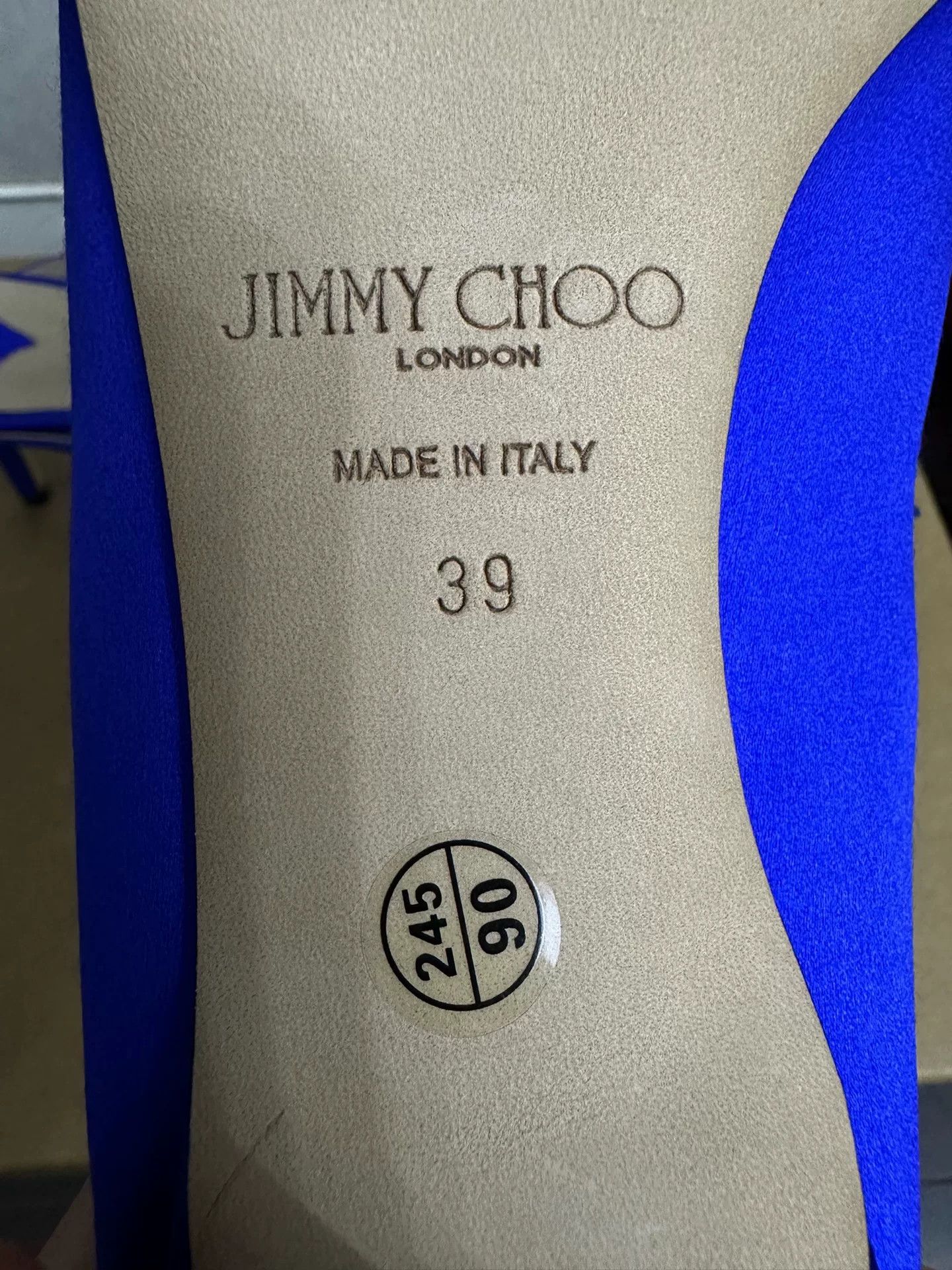 Jimmy Choo Jimmy Choo Blue Satin High Heels Size US 8 / IT 38 - 6 Thumbnail