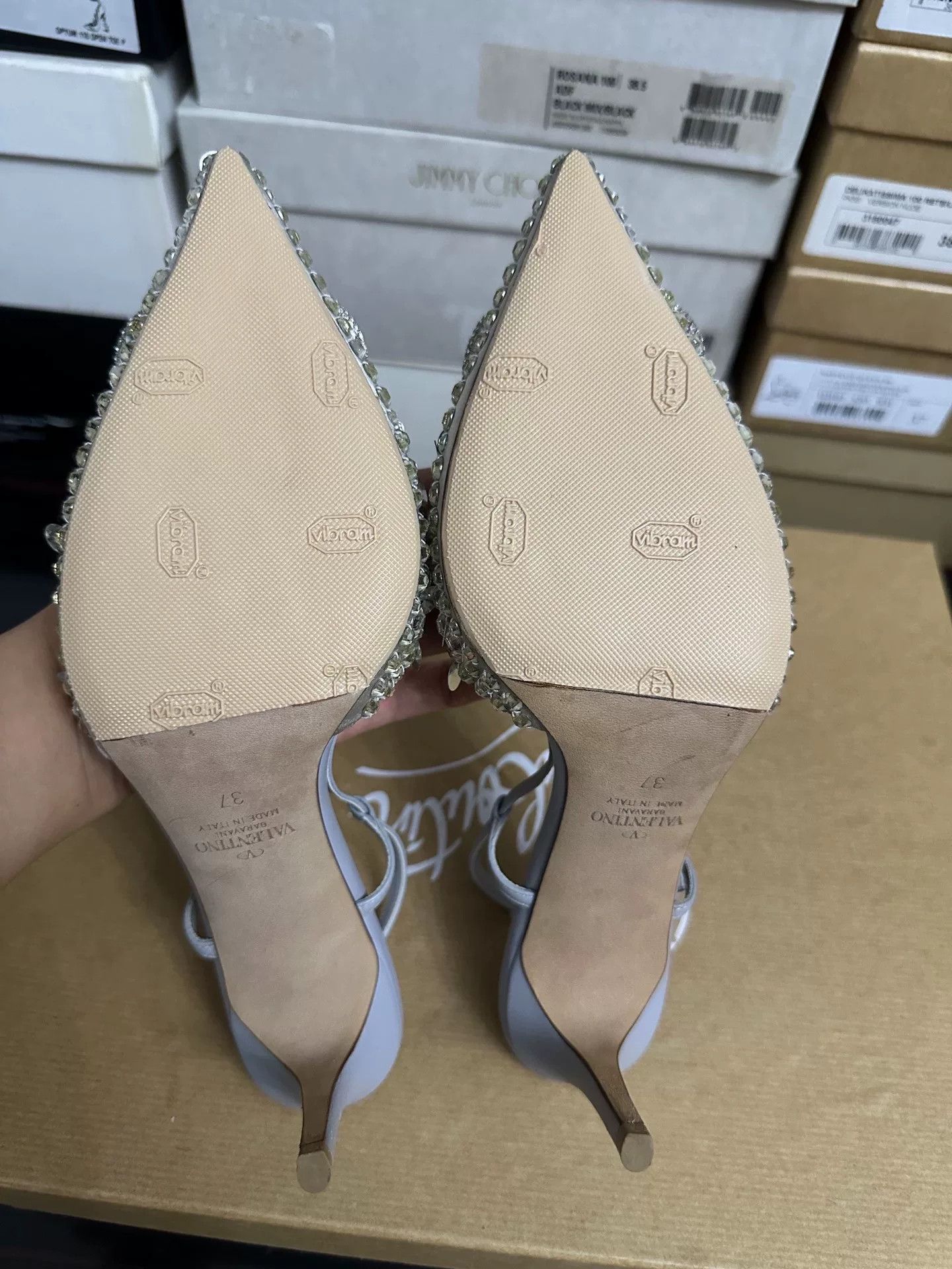 Valentino Valentino Rhinestone High Heels Size 37 Size US 6 / IT 36 - 5 Thumbnail