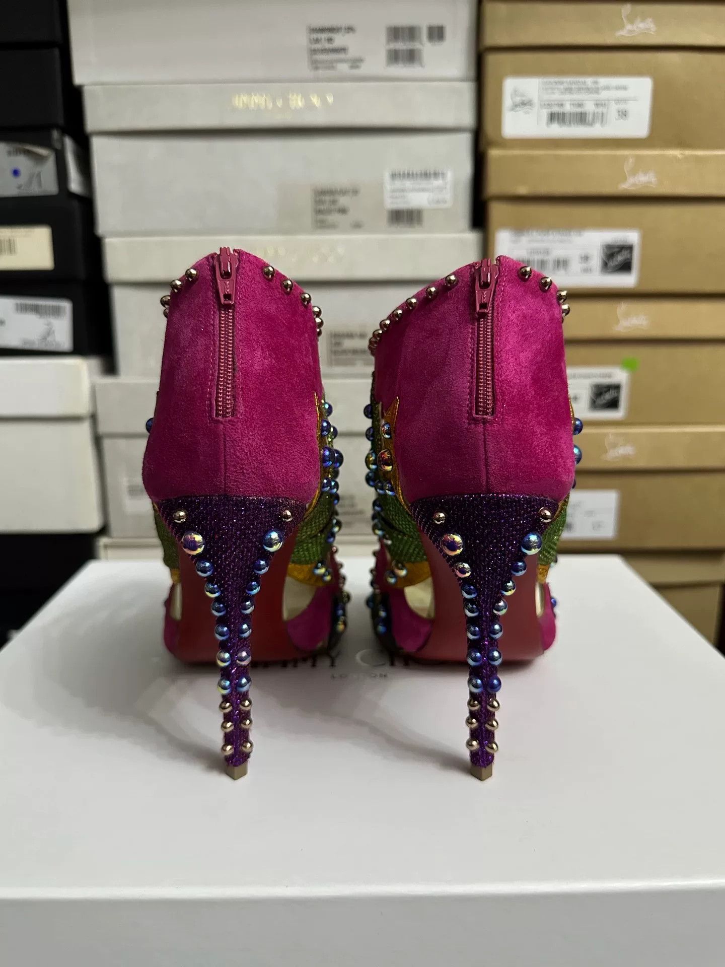 Christian Louboutin Christian Louboutin Limited Irregular Heel Heels Size US 7.5 / IT 37.5 - 4 Thumbnail