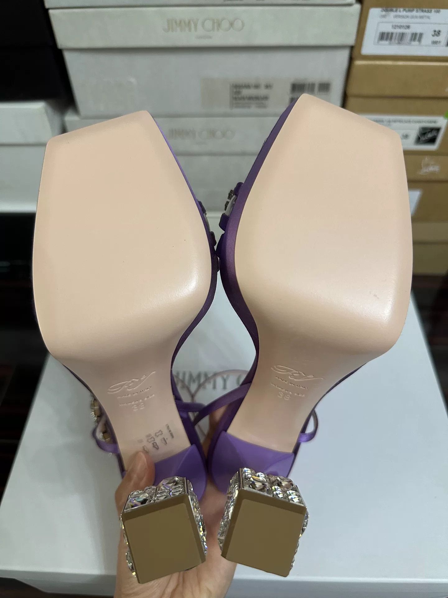 Roger Vivier Roger Vivier Crystal Embellished High Heels Size US 7 / IT 37 - 7 Thumbnail
