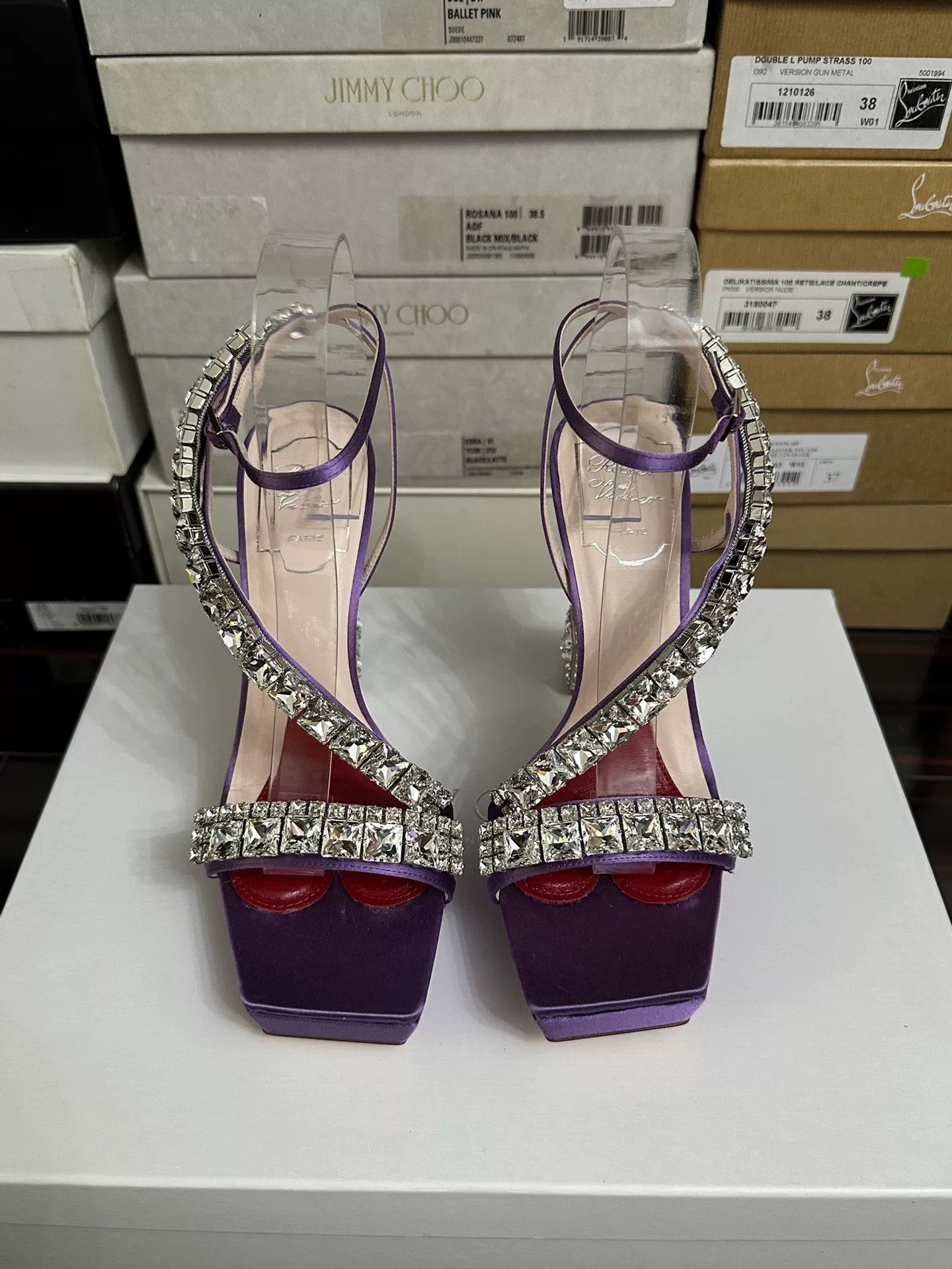 Roger Vivier Roger Vivier Crystal Embellished High Heels Size US 7 / IT 37 - 2 Thumbnail