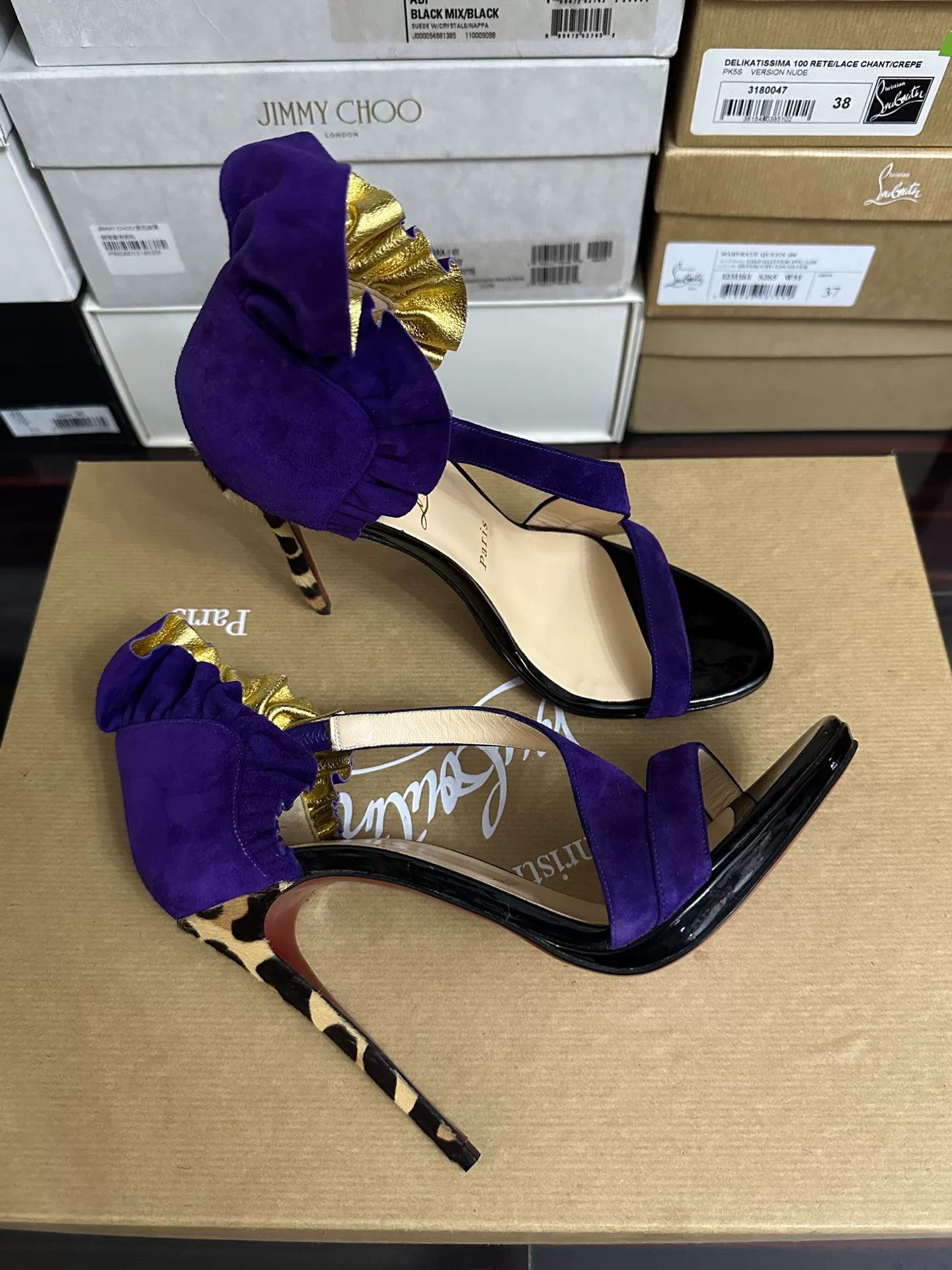 Christian Louboutin Christian Louboutin Limited Edition Heels Size US 7.5 / IT 37.5 - 2 Thumbnail