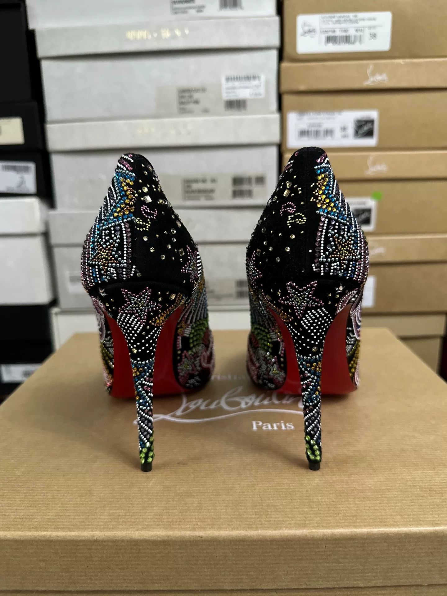 Christian Louboutin Christian Louboutin Crystal Red Sole Shoes Size US 6.5 / IT 36.5 - 5 Thumbnail