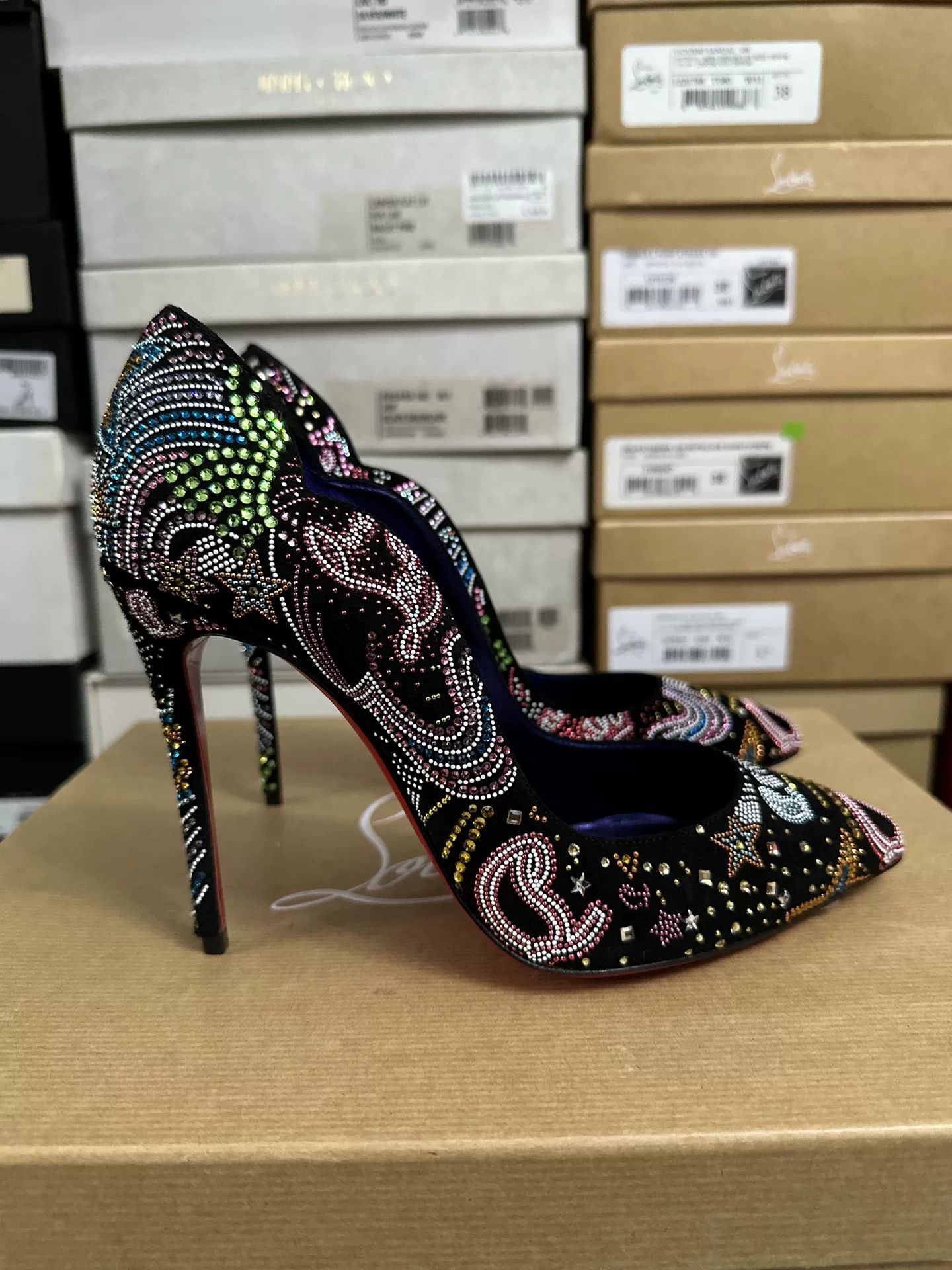 Christian Louboutin Christian Louboutin Crystal Red Sole Shoes Size US 6.5 / IT 36.5 - 6 Thumbnail