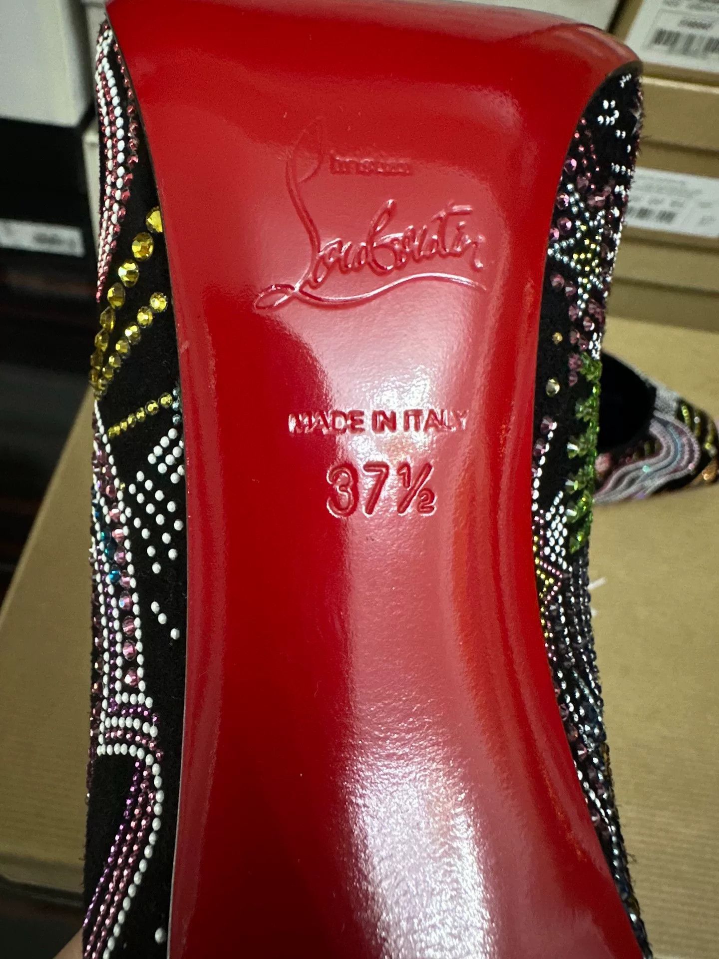 Christian Louboutin Christian Louboutin Crystal Red Sole Shoes Size US 6.5 / IT 36.5 - 7 Thumbnail