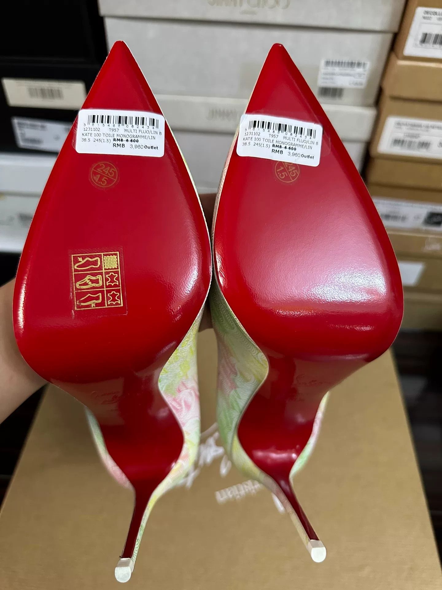 Christian Louboutin Christian Louboutin Red Sole High Heels Size US 7.5 / IT 37.5 - 7 Thumbnail