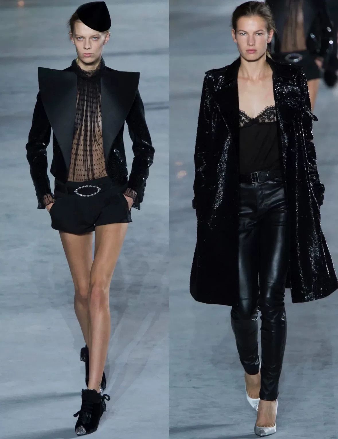 Saint Laurent Paris Saint Laurent YSL 2018 Runway Lace Ribbon Heels Size US 5 / IT 35 - 8 Thumbnail