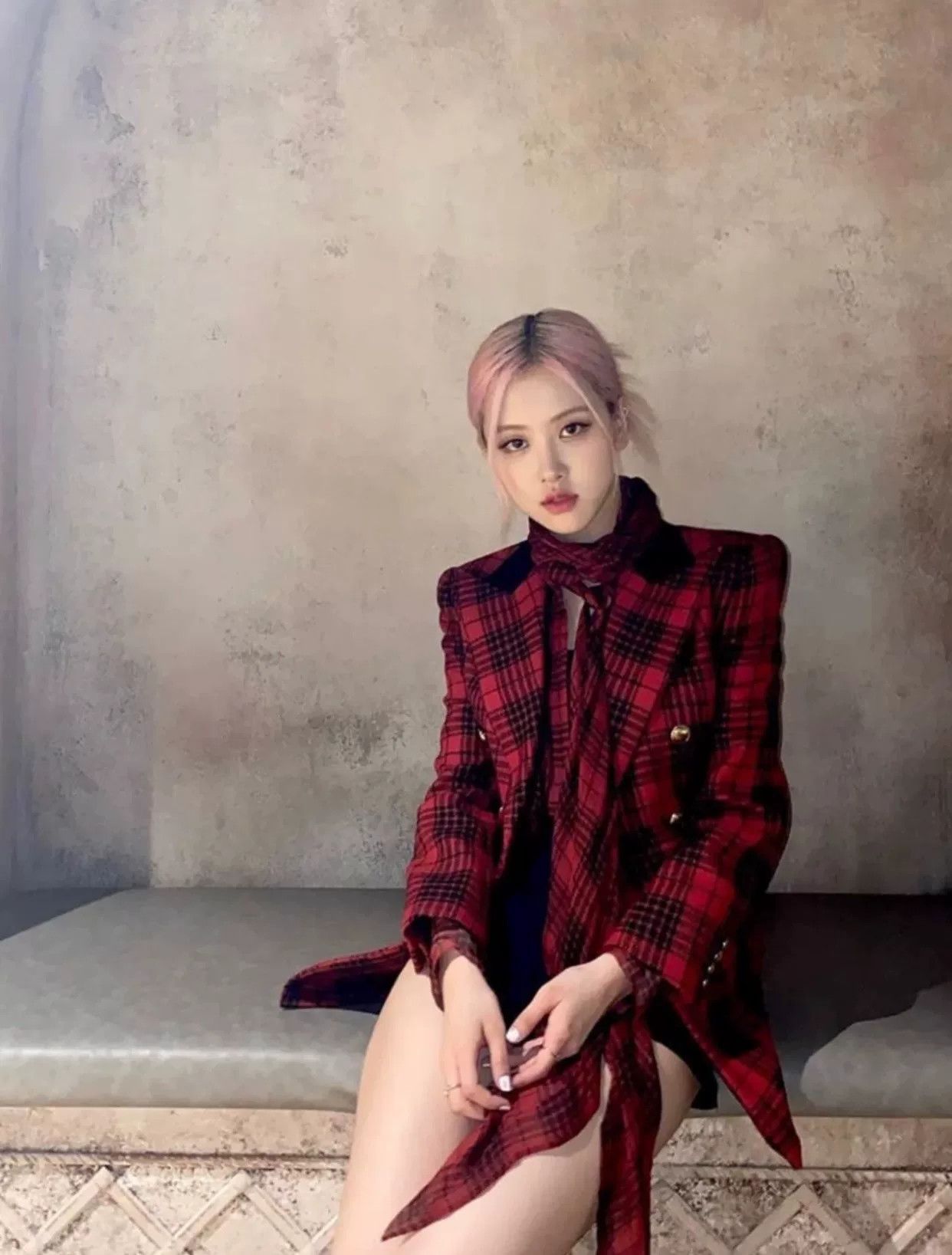 Saint Laurent Paris Saint Laurent Red Plaid Blazer Size S / US 4 / IT 40 - 5 Thumbnail