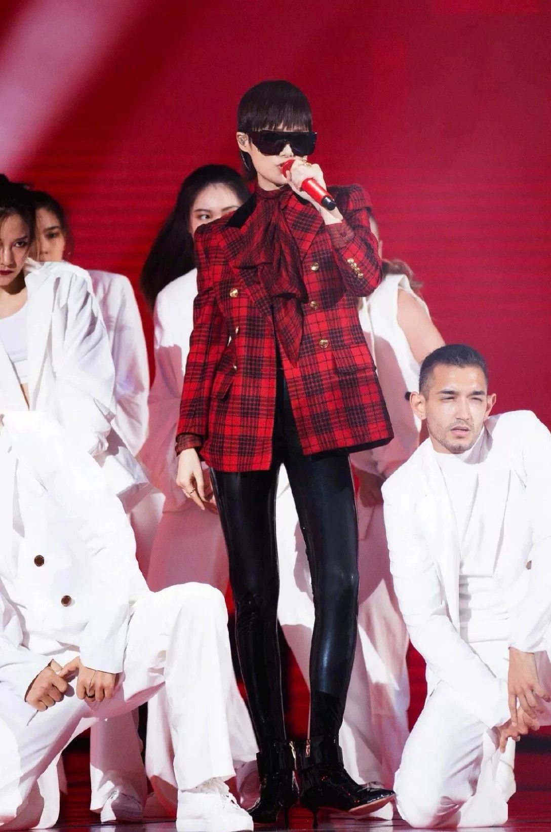Saint Laurent Paris Saint Laurent Red Plaid Blazer Size S / US 4 / IT 40 - 6 Thumbnail
