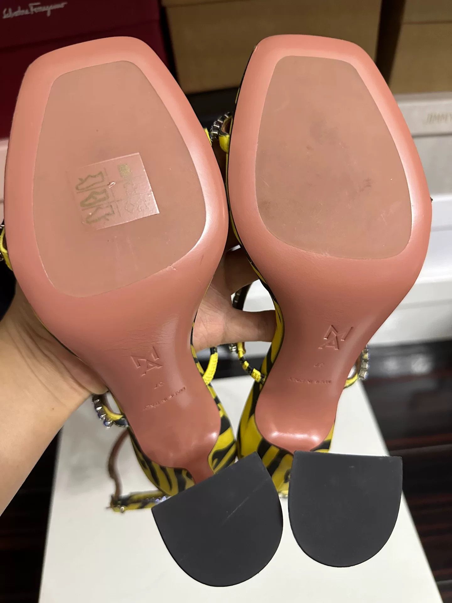 Amina Muaddi Amina Muaddi High-Heel Sandals Size 37 Size US 6 / IT 36 - 7 Thumbnail