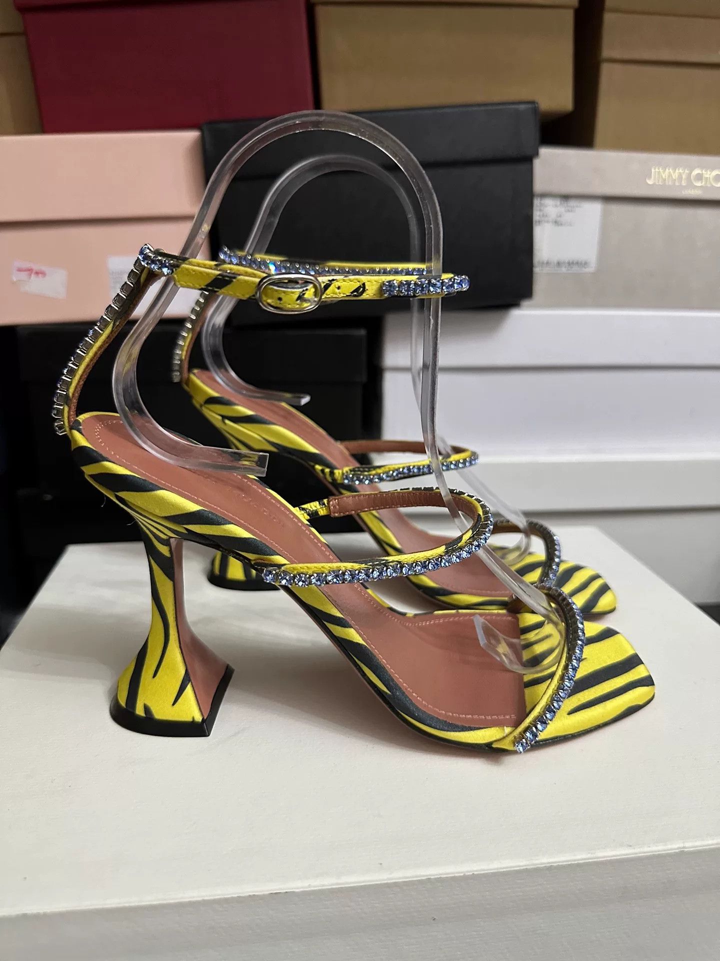 Amina Muaddi Amina Muaddi High-Heel Sandals Size 37 Size US 6 / IT 36 - 2 Thumbnail