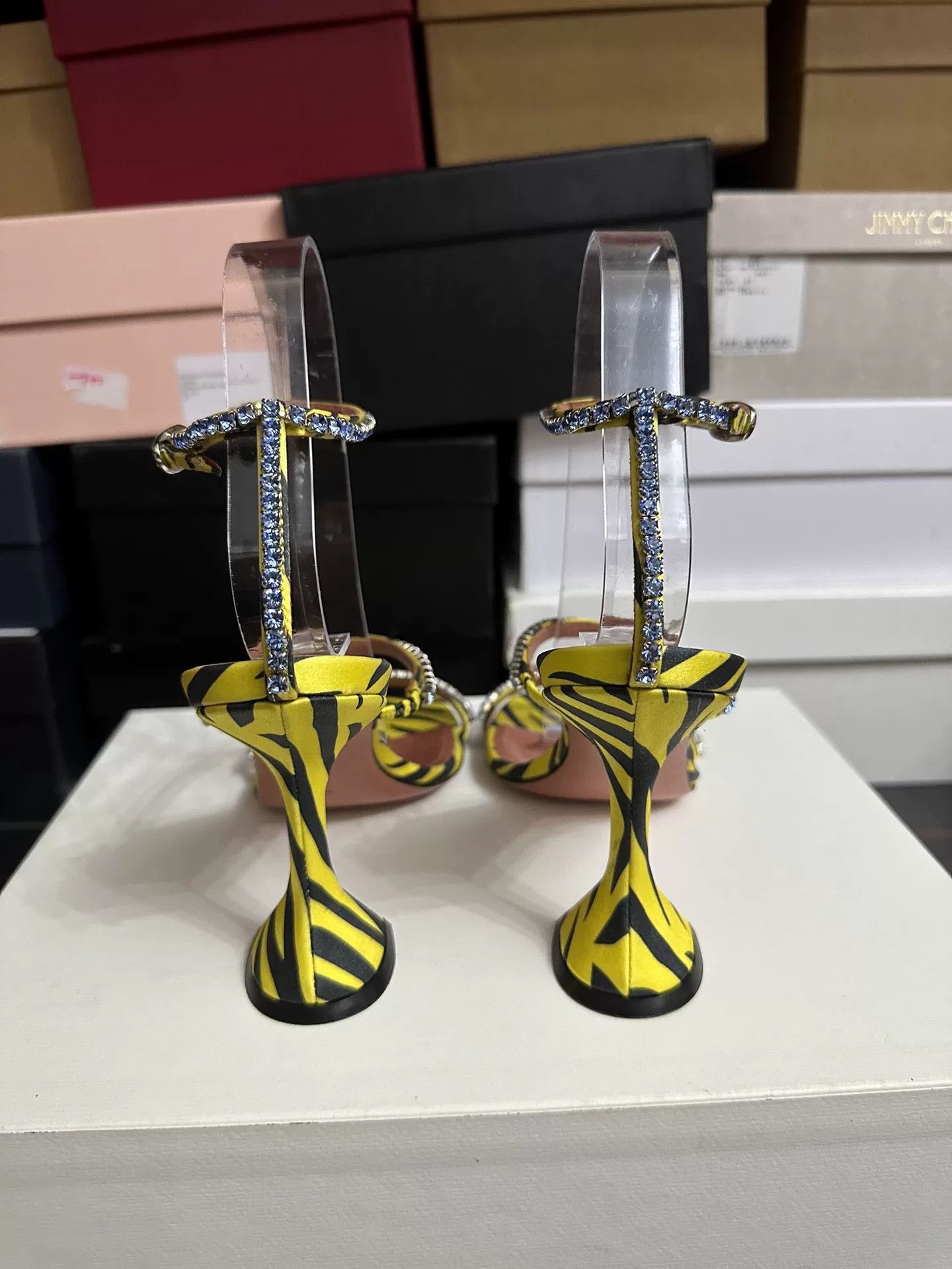 Amina Muaddi Amina Muaddi High-Heel Sandals Size 37 Size US 6 / IT 36 - 4 Thumbnail