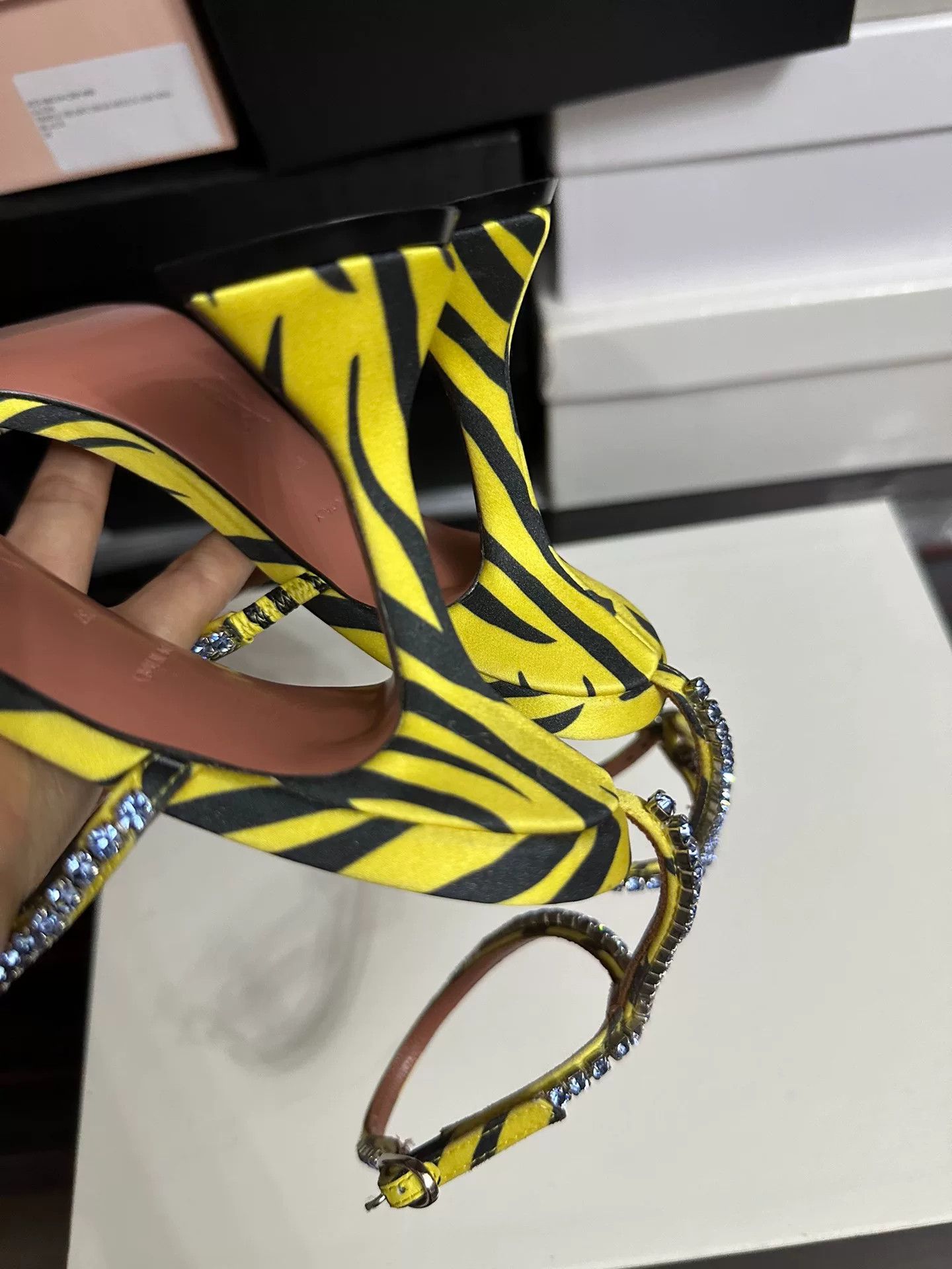 Amina Muaddi Amina Muaddi High-Heel Sandals Size 37 Size US 6 / IT 36 - 5 Thumbnail