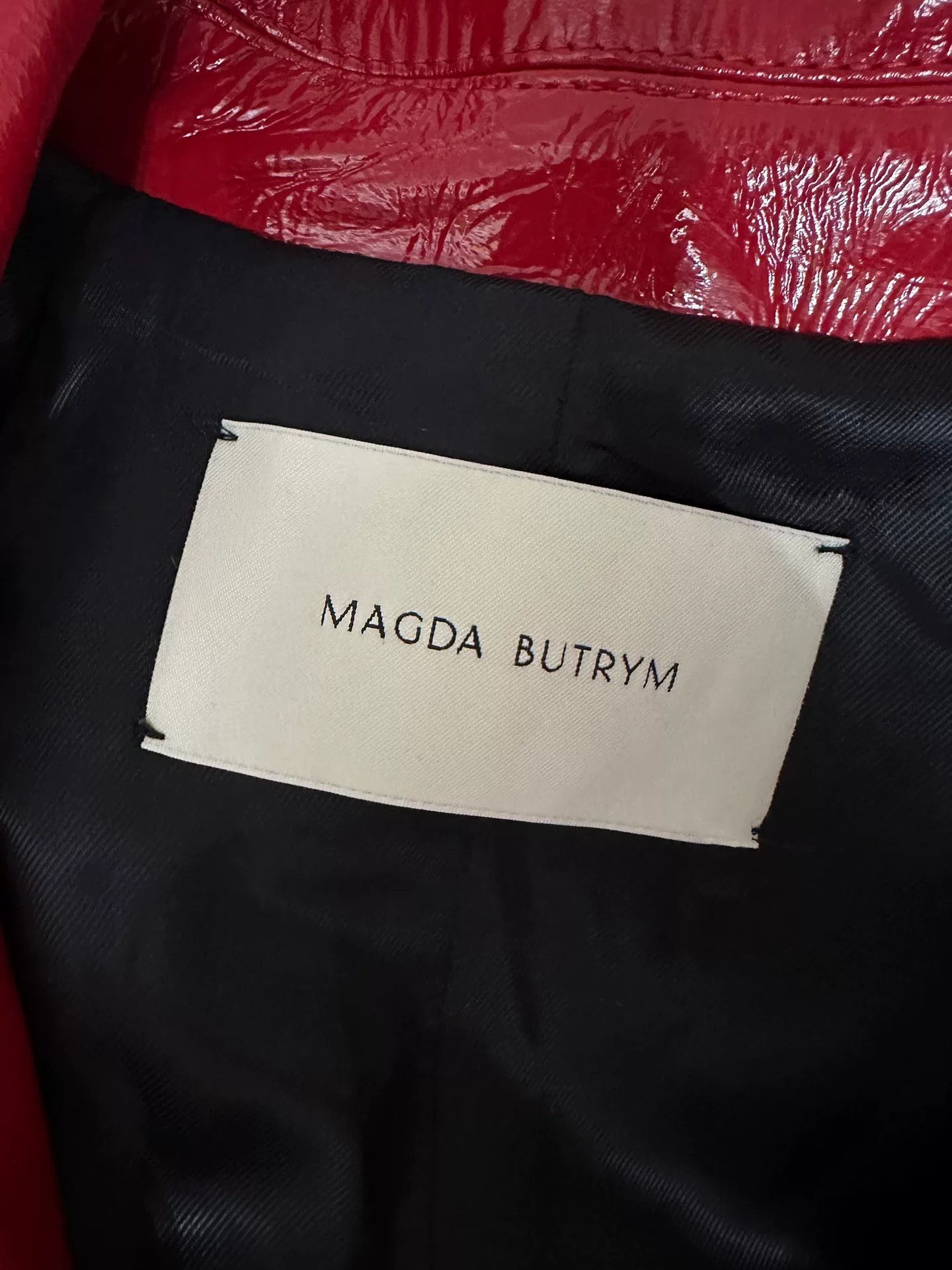 Magda Butrym Magda Butrym Red Leather Trench Coat Size S / US 4 / IT 40 - 5 Thumbnail