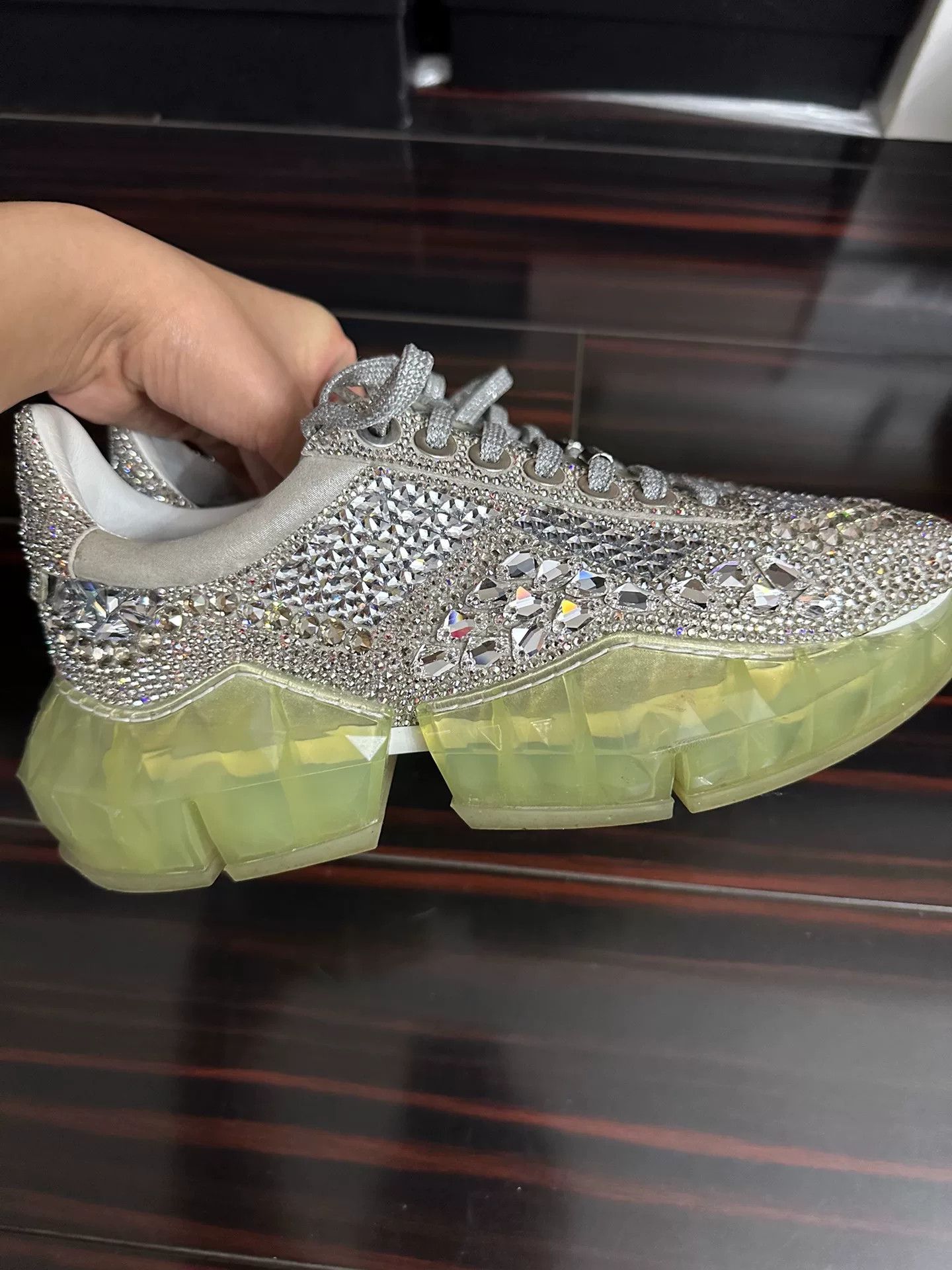 Jimmy Choo Jimmy Choo Swarovski Crystal Shoes Size US 7 / IT 37 - 3 Thumbnail