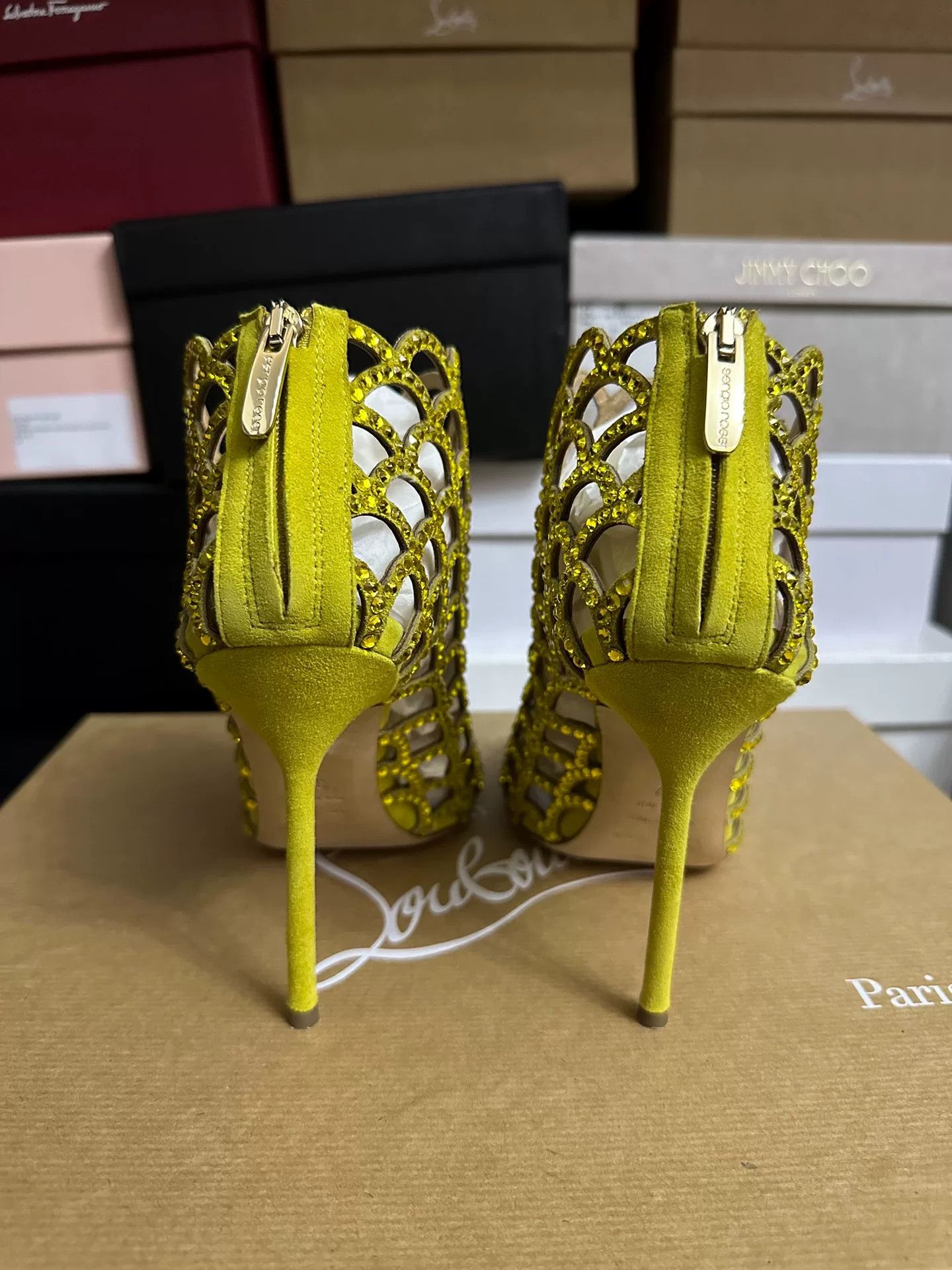 Sergio Rossi Sergio Rossi Crystal Embellished Shoes 37 Size US 6 / IT 36 - 5 Thumbnail
