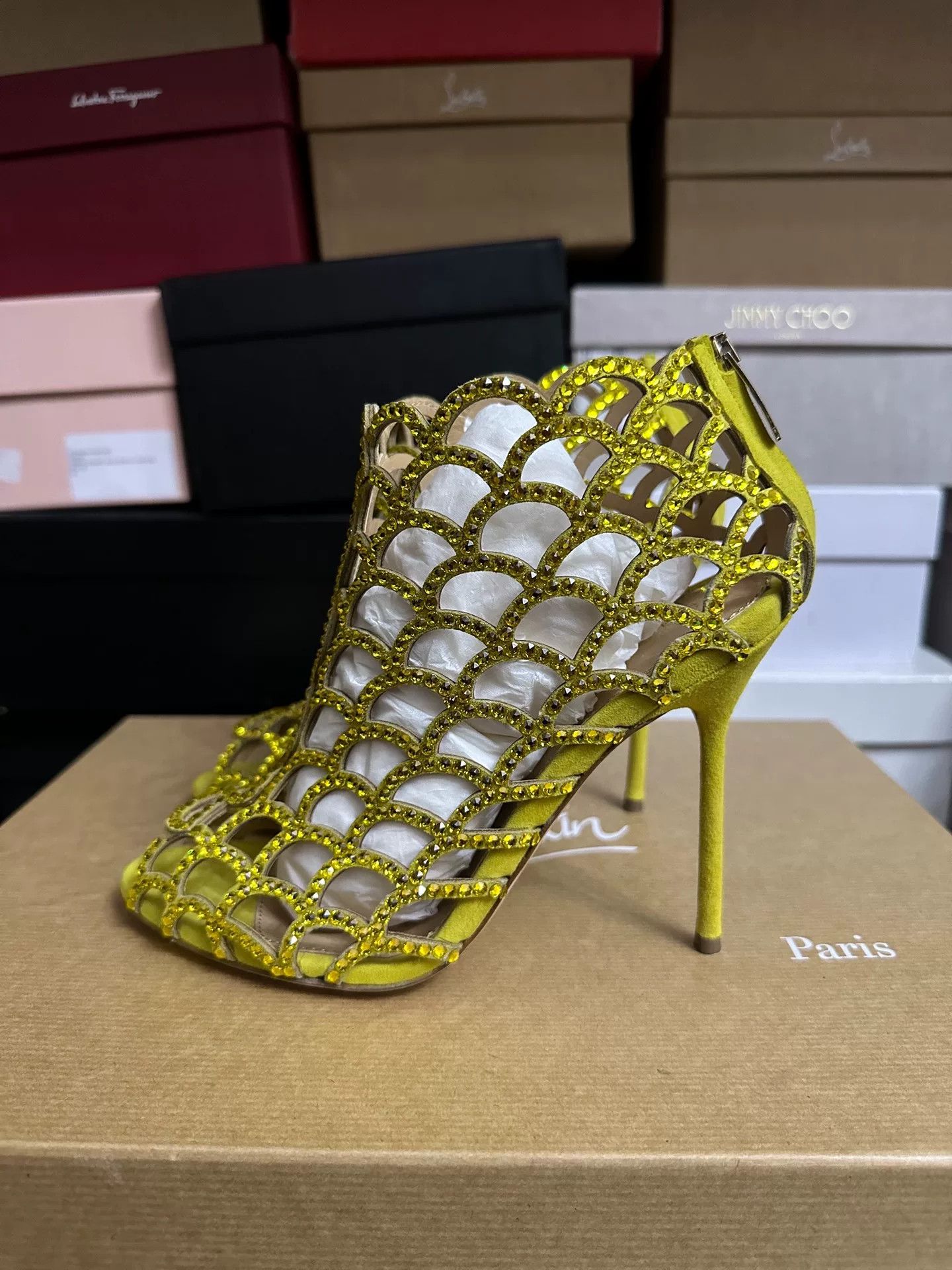 Sergio Rossi Sergio Rossi Crystal Embellished Shoes 37 Size US 6 / IT 36 - 4 Thumbnail