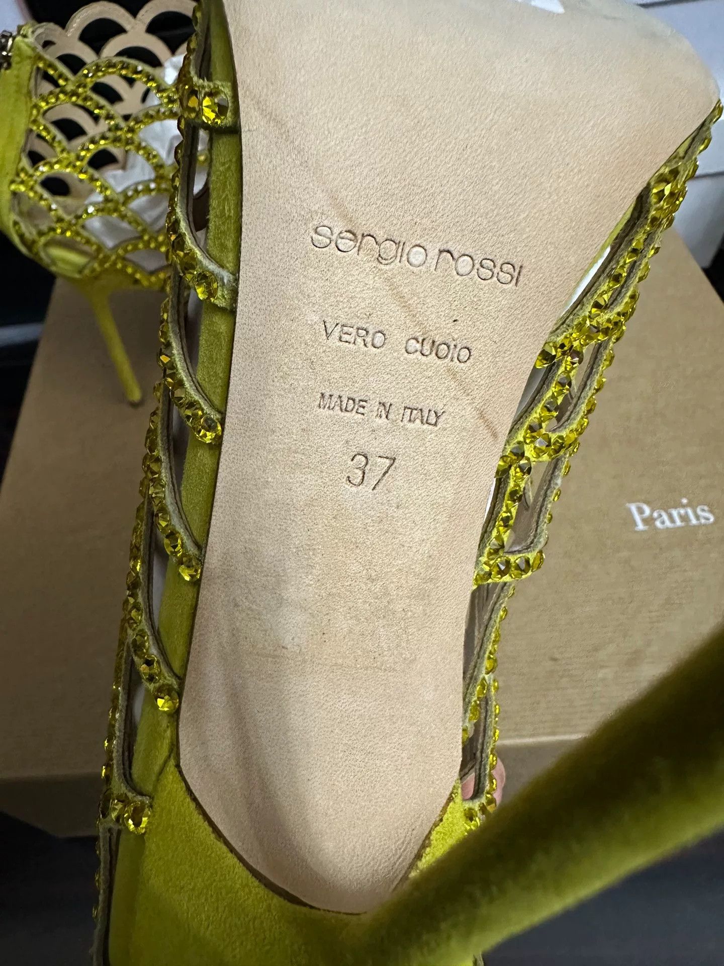 Sergio Rossi Sergio Rossi Crystal Embellished Shoes 37 Size US 6 / IT 36 - 6 Thumbnail