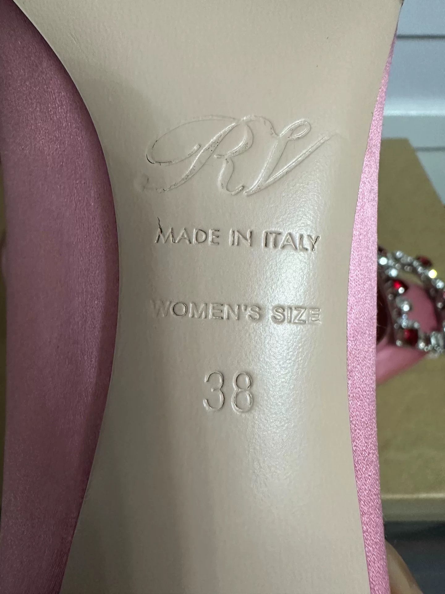 Roger Vivier Roger Vivier Pink Silk Crystal Pointed Heels Size US 7 / IT 37 - 5 Thumbnail