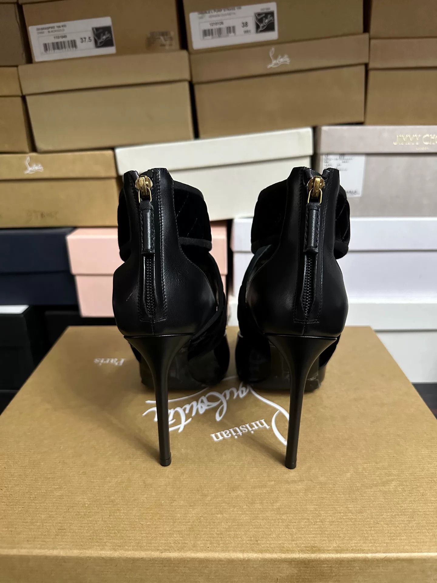 Lanvin Lanvin Runway Black Patent Leather Heels Size US 7 / IT 37 - 6 Thumbnail
